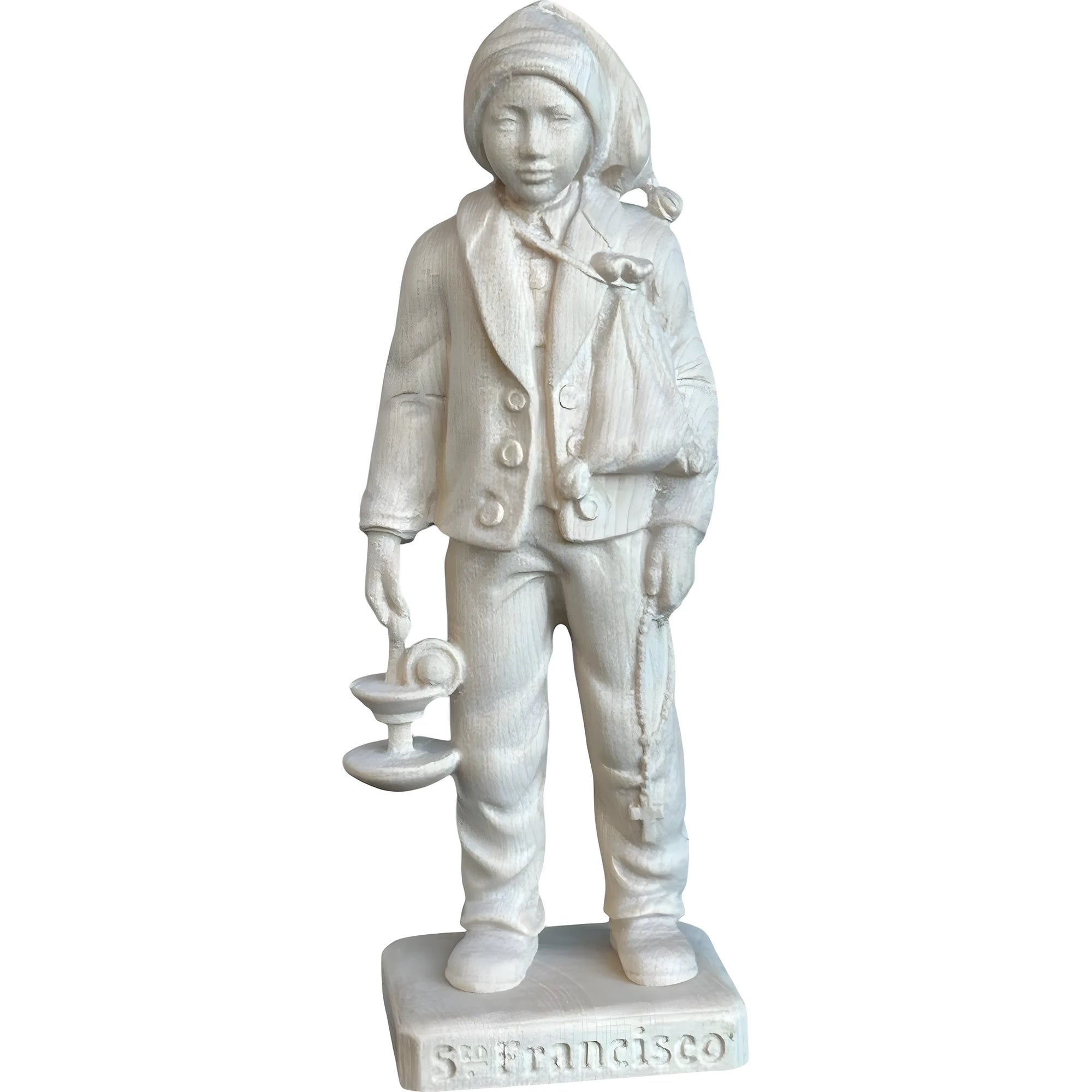 Saint Francisco Marto of Fátima: Shepherd Boy and Seer - Handcrafted Wooden Statue