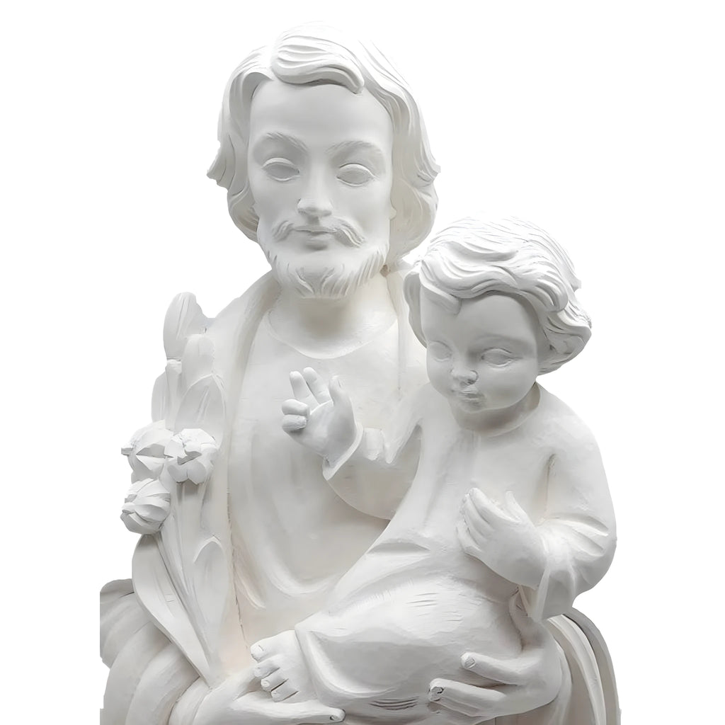 São José com o Menino Jesus e Lírio, Estátua em Fibra de Vidro