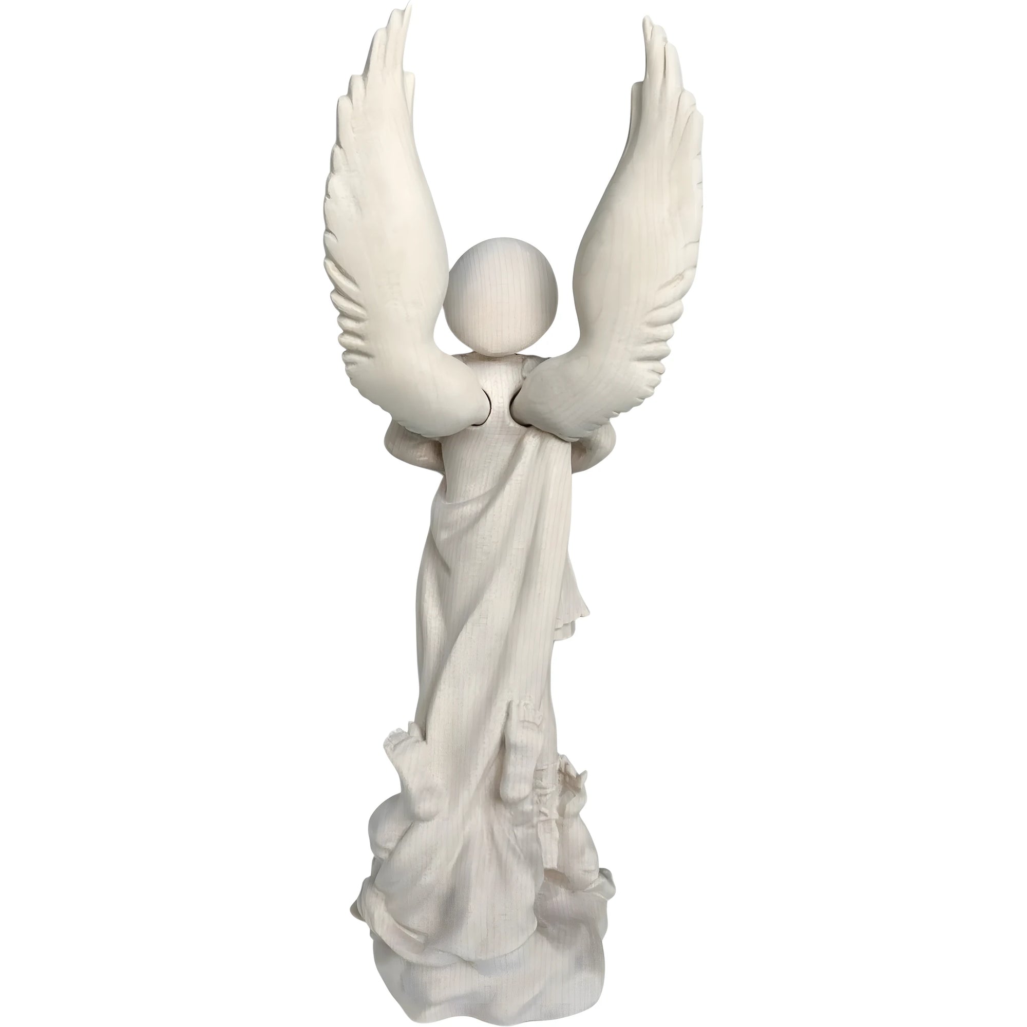 São Miguel Arcanjo com Espada e Diabo - Escultura Sagrada em Madeira do Val Gardena