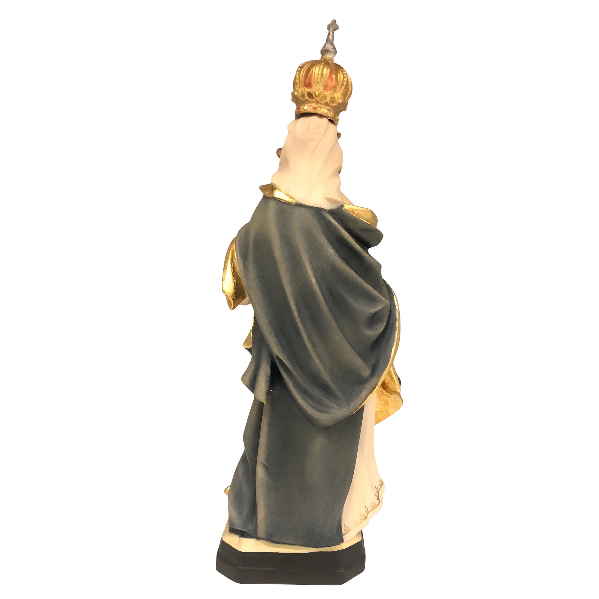 Saint Cunigunde Hand-Painted Wood Statue | Val Gardena Sculpture