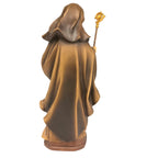 Saint Walburga Hand Carved Oil Painted Wood Statue Val Gardena