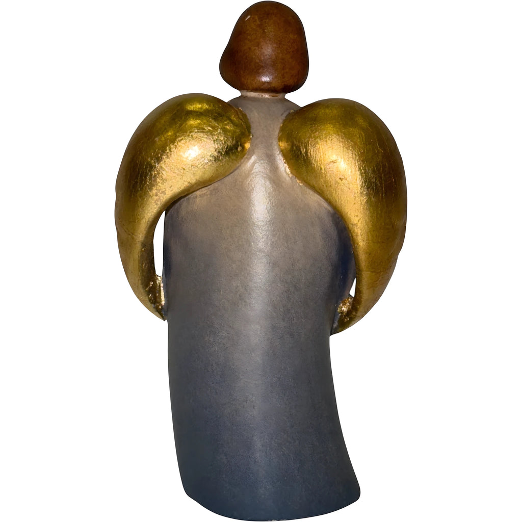 Guardian Angel Sculpture with Child | Sacred Handicrafts Val Gardena