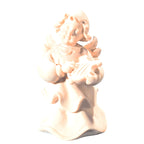 Scultura Angelo Musicista con Arpa in Legno d'Acero della Val Gardena
