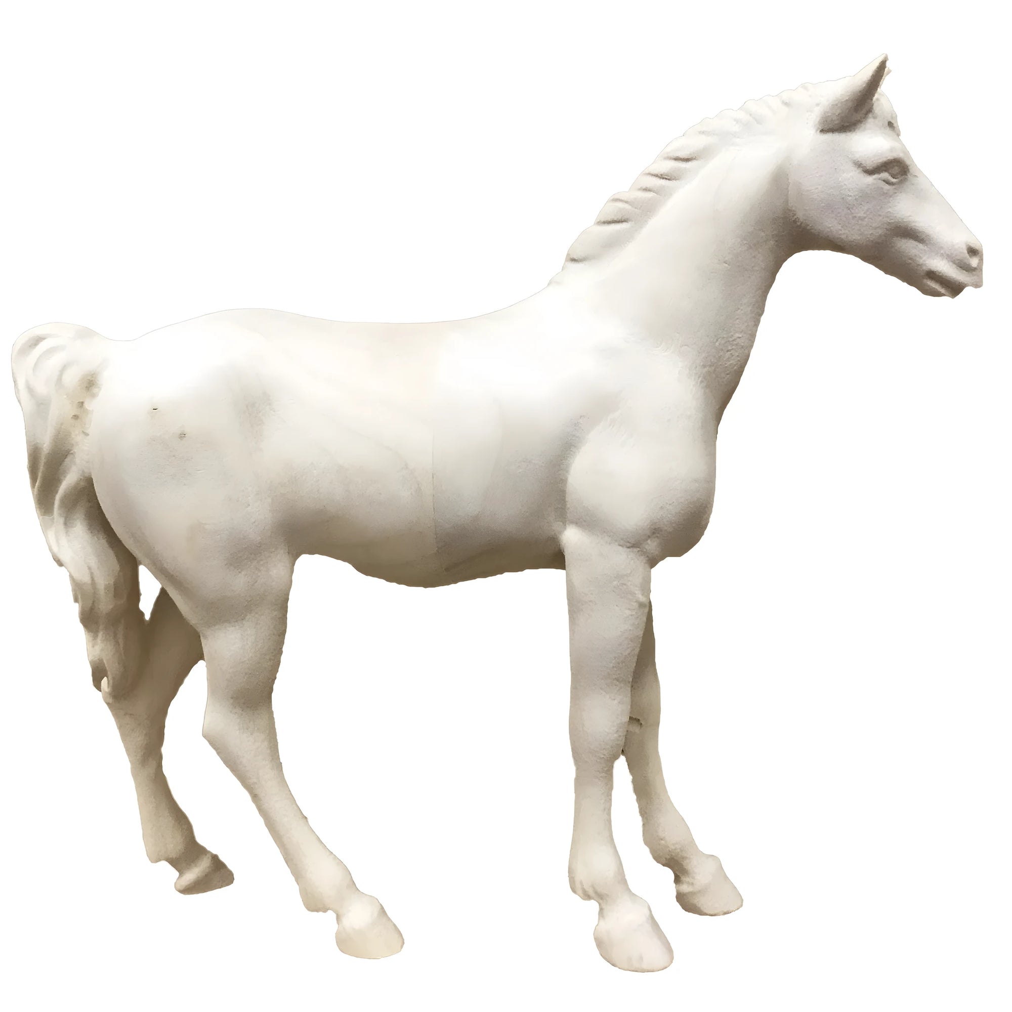 Colored or Natural Maple Wood Horse Sculpture | Val Gardena