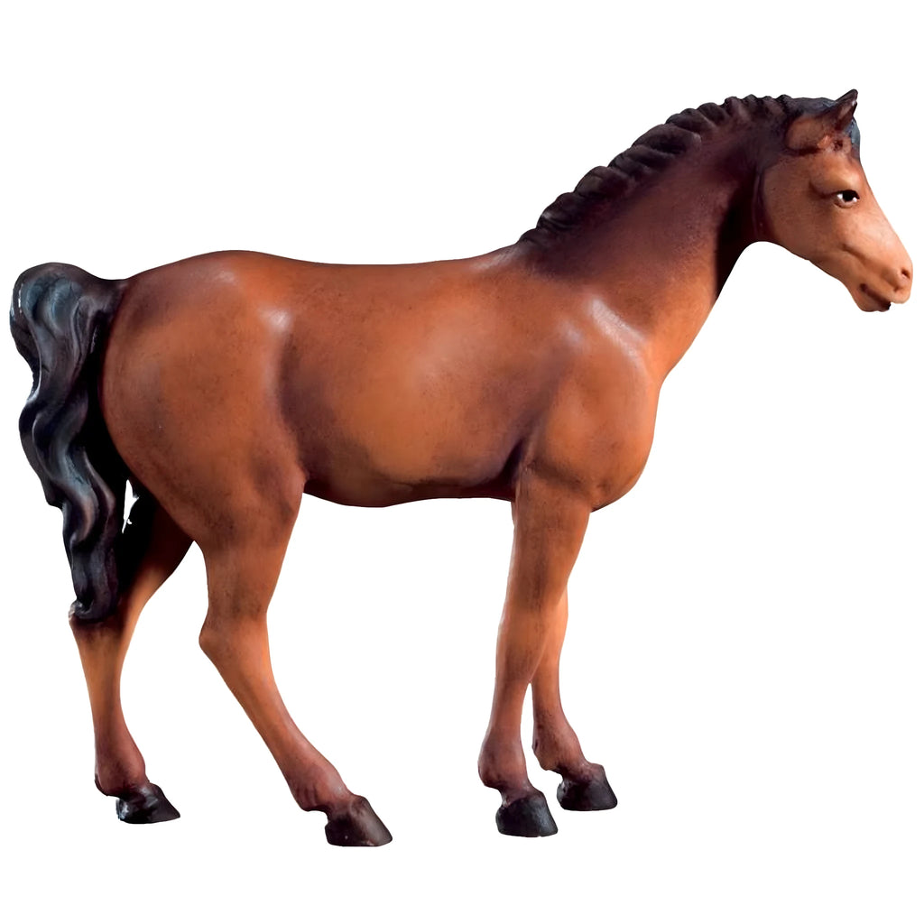 Escultura Caballo de Madera de Arce Coloreada o Natural | Val Gardena