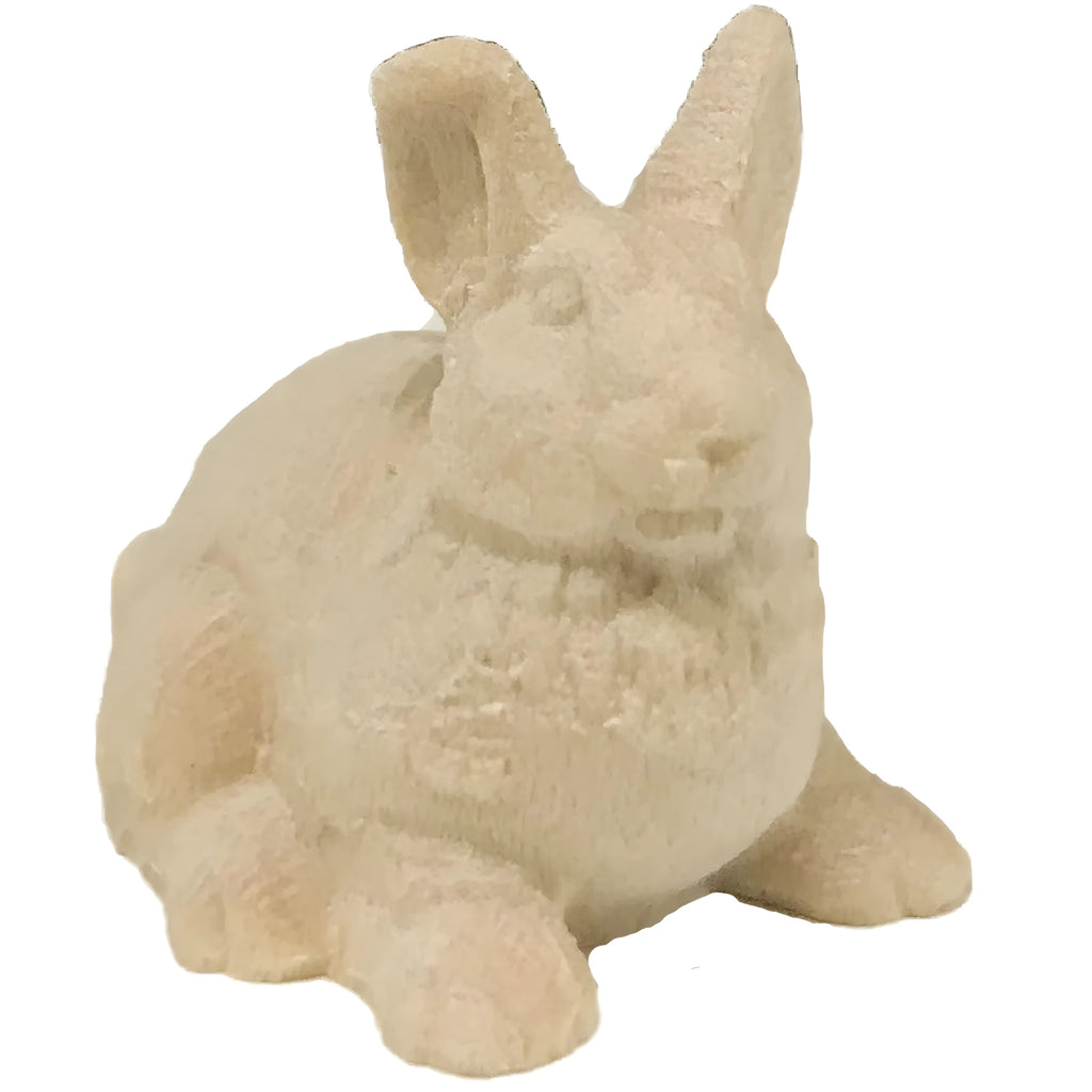 Scultura Coniglietto in Legno d'Acero Colorato – Artigianato Val Gardena