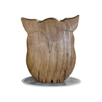 Sculpted Stylized Owl, Handcrafted in Maple Wood, Val Gardena