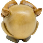 Stylized Wooden Owl Sculpture from Val Gardena – Hand-carved