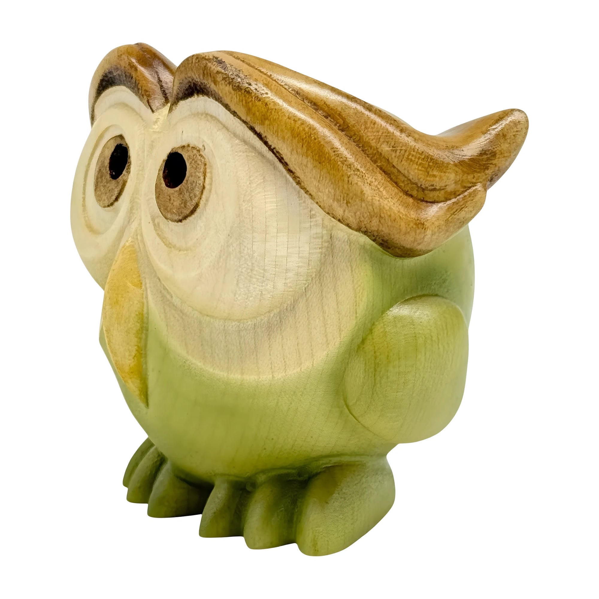 Wooden owl brings good luck