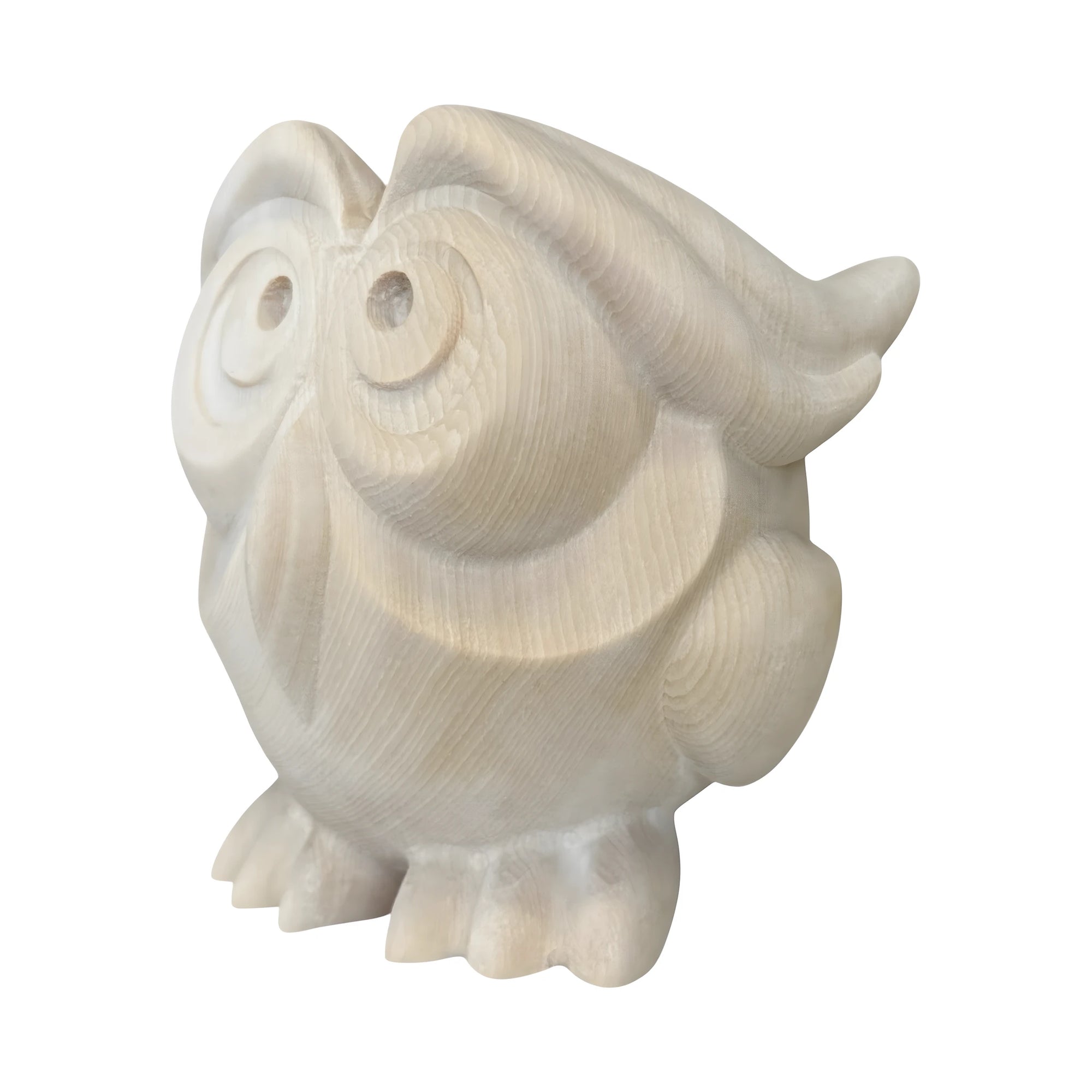 Wooden owl brings good luck