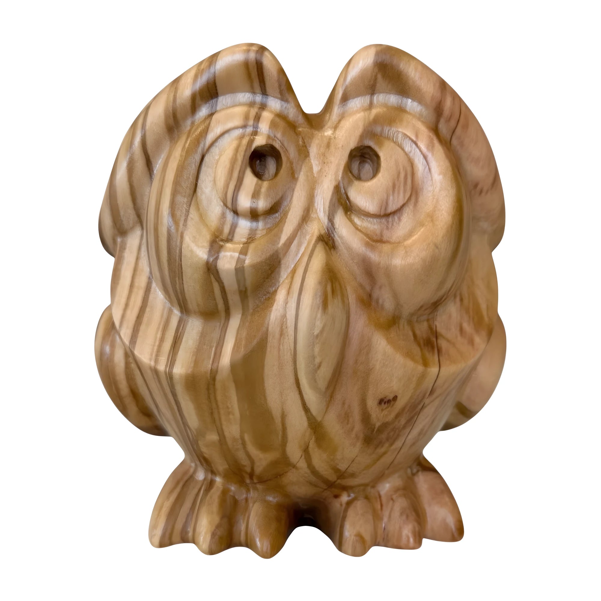 Wooden owl brings good luck