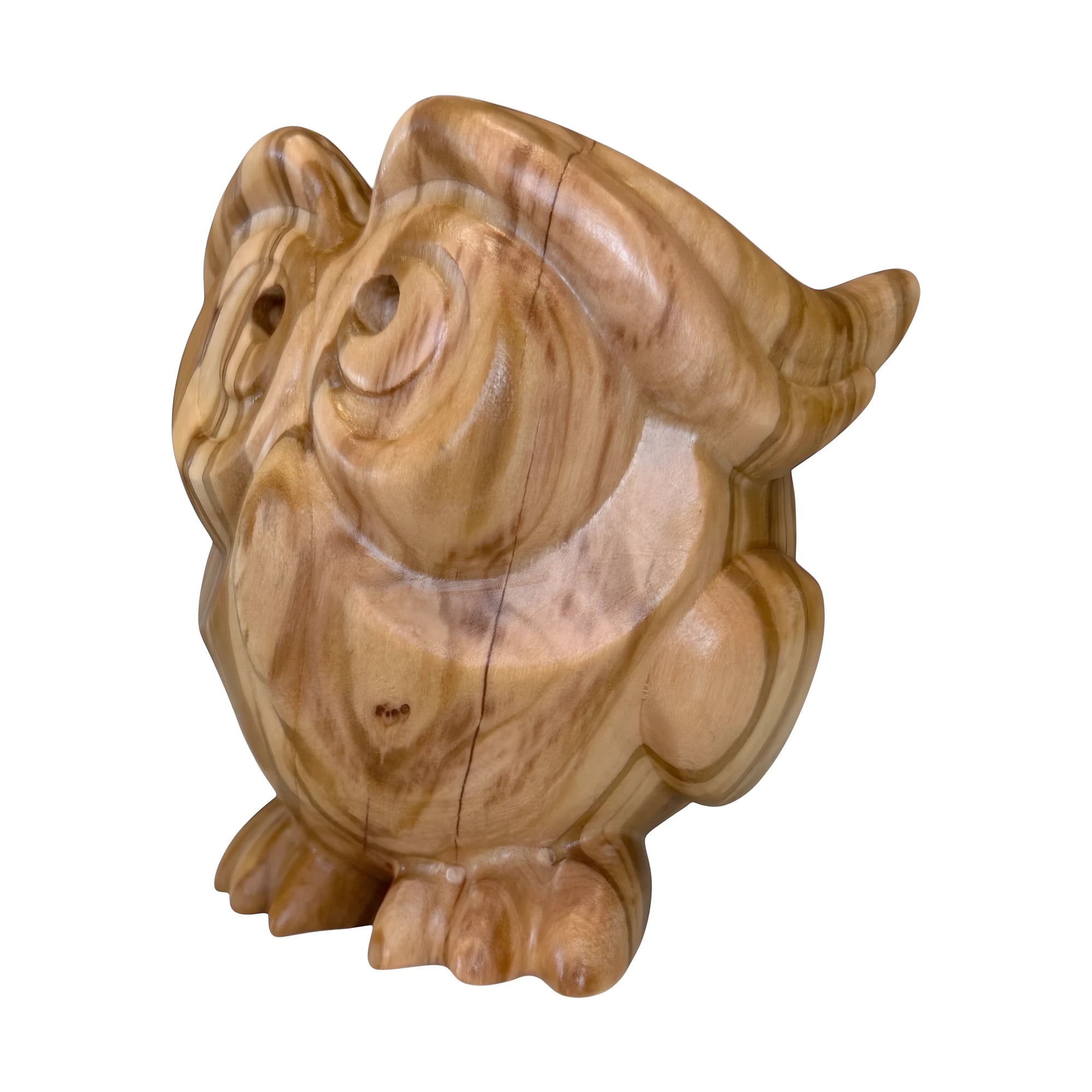 Wooden owl brings good luck