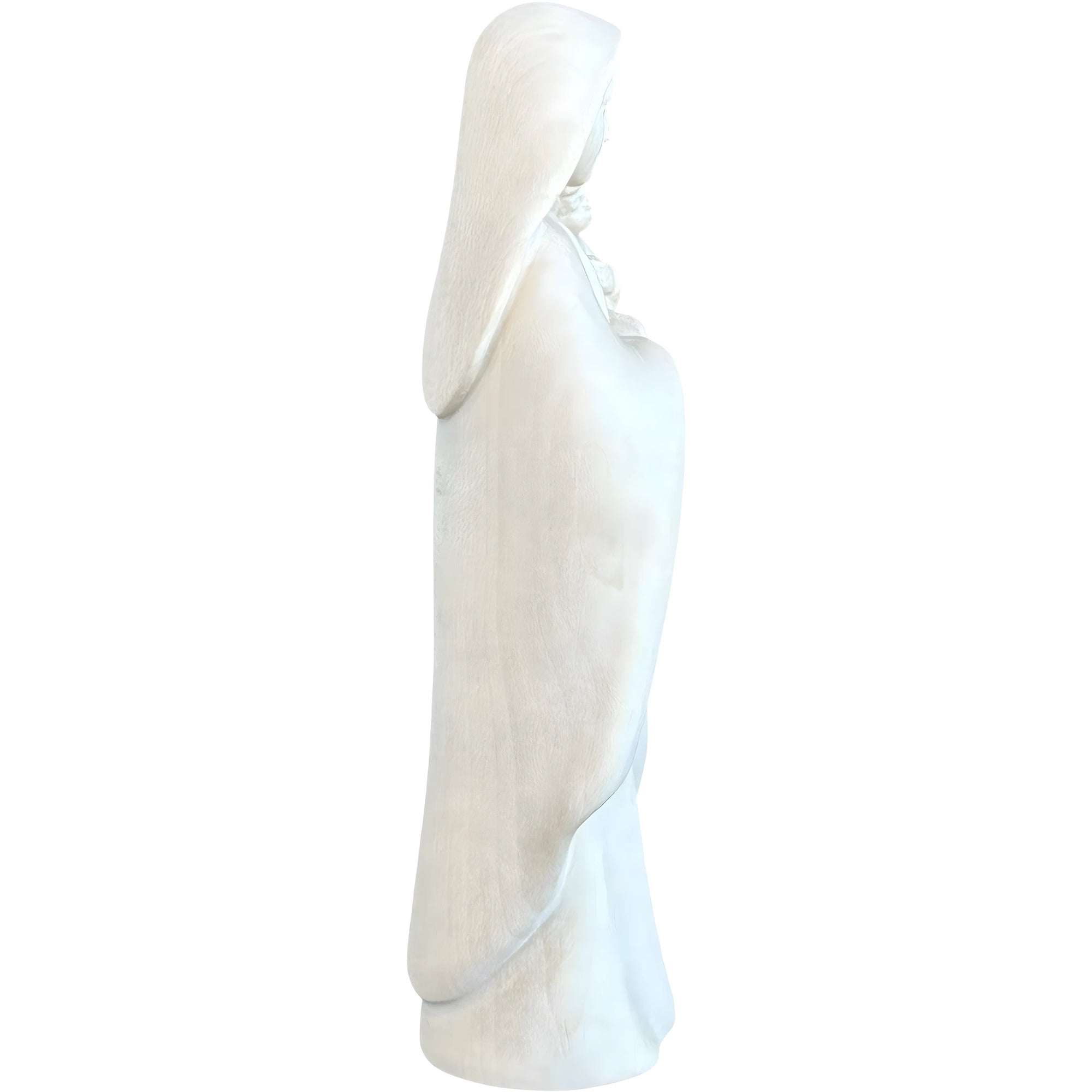 Modern Madonna and Child Sculpture in Maple and Lime wood Val Gardena