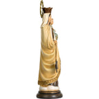 Scultura Madonna del Carmine in Pasta di Legno Dipinta a Mano