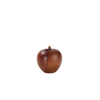 Escultura Manzana de Madera Natural, Artesanía Val Gardena 4 cm
