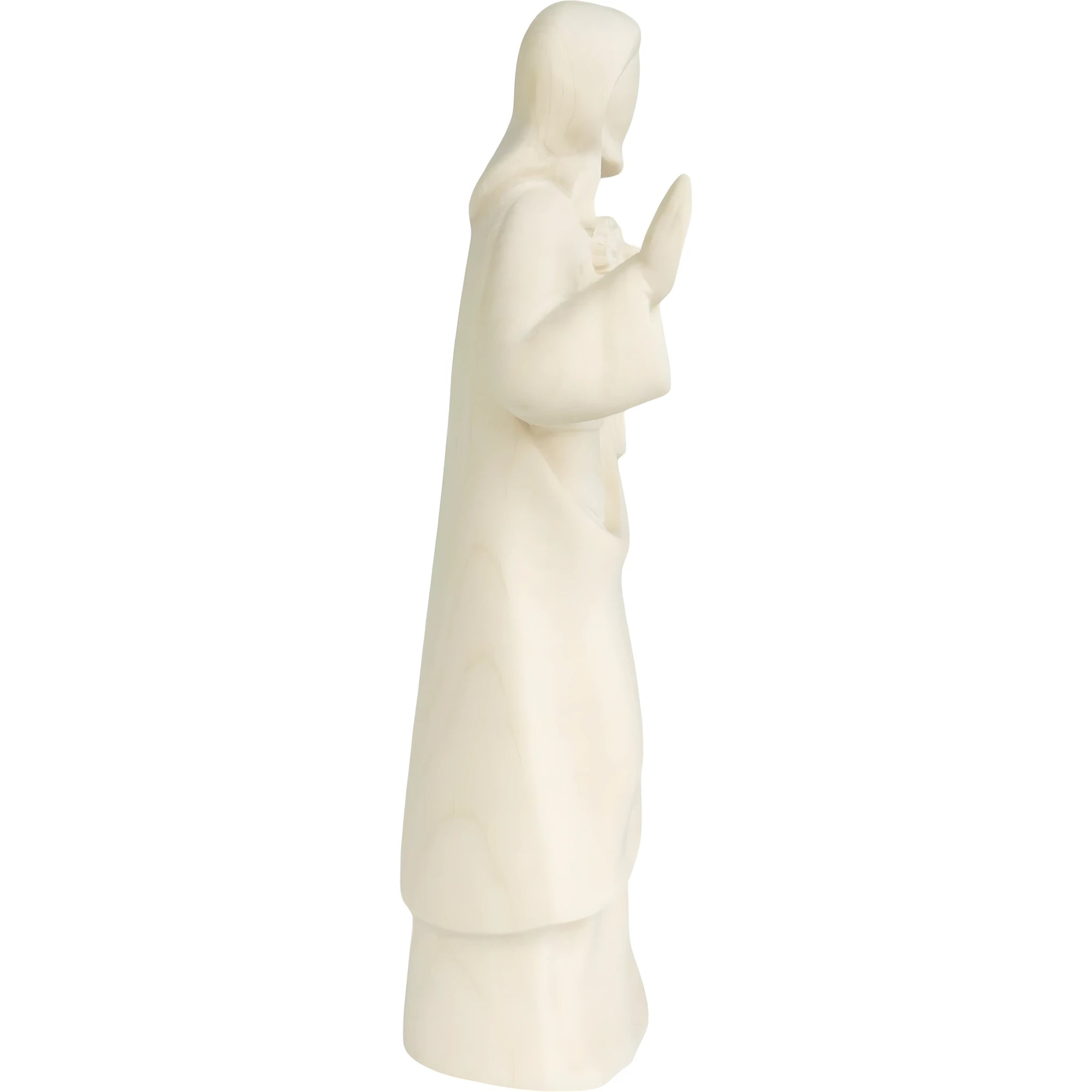 Escultura Sagrado Coração de Jesus moderna em madeira do Val Gardena