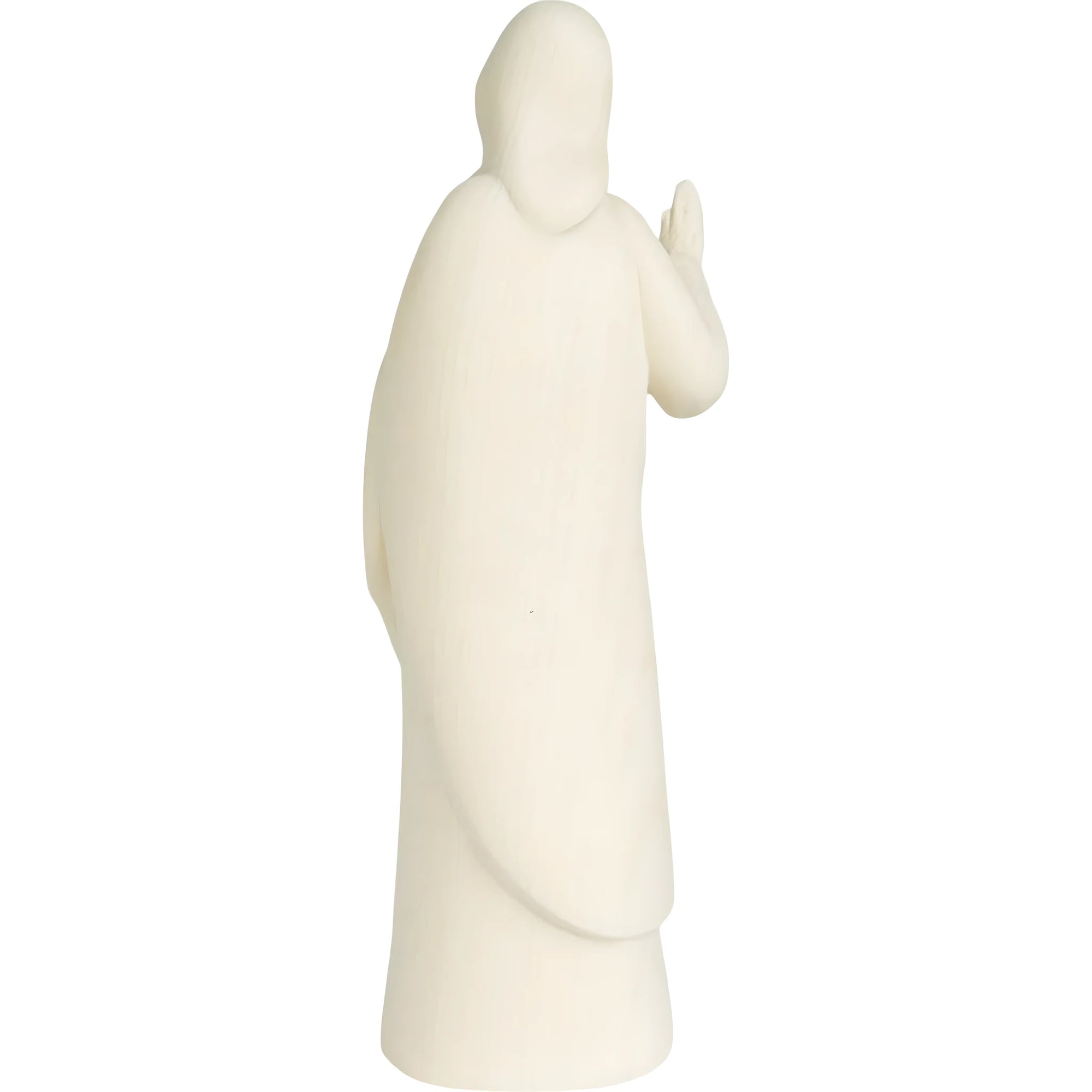 Escultura Sagrado Coração de Jesus moderna em madeira do Val Gardena