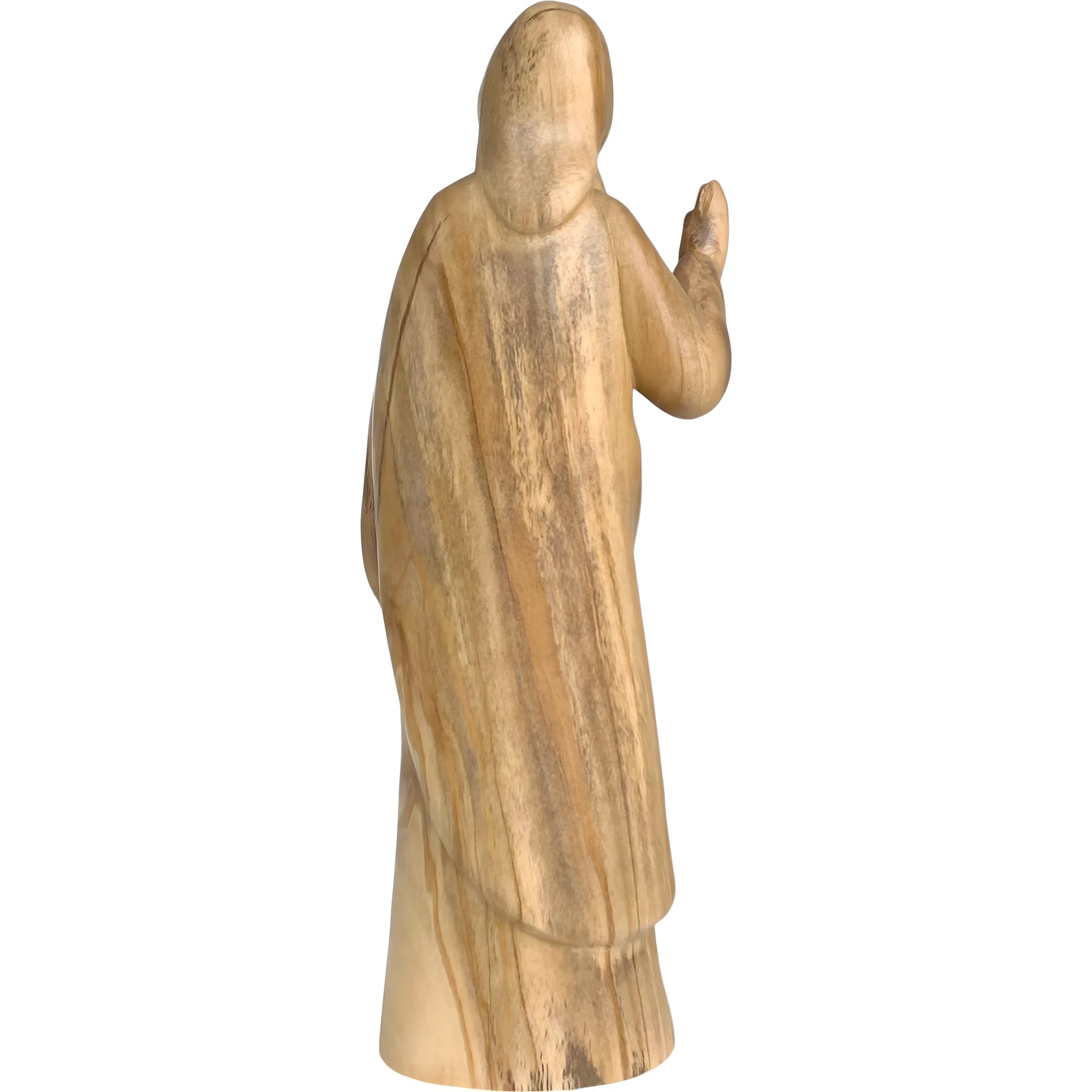 Escultura Sagrado Coração de Jesus moderna em madeira do Val Gardena