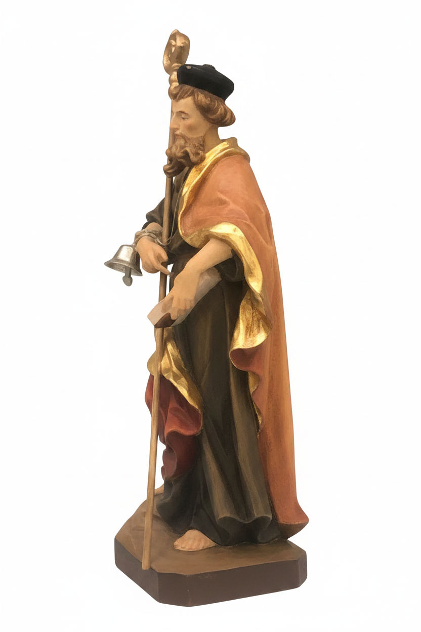 Scultura-San-Nicola-di-Flue-in-Legno-della-Val-Gardena