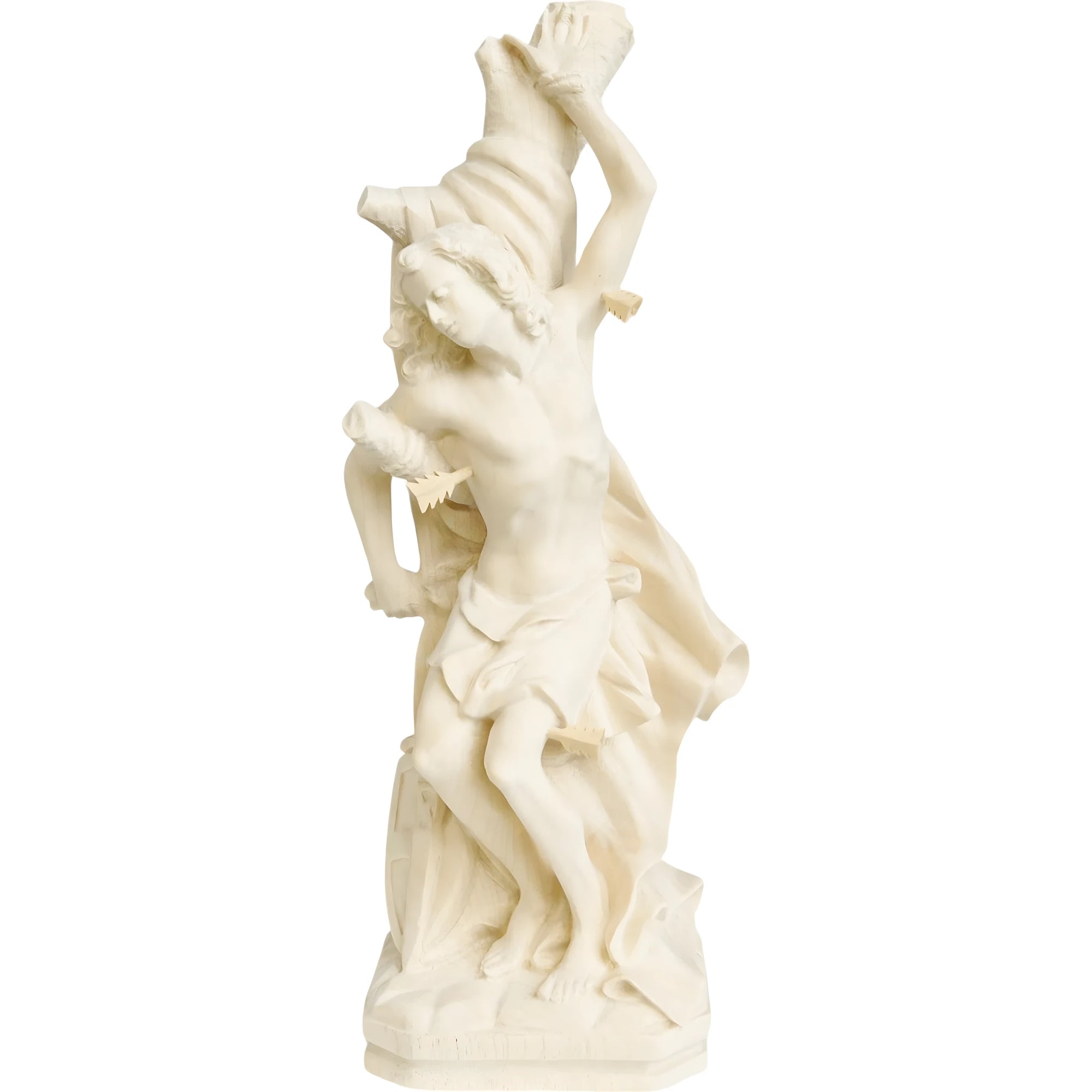 Scultura San Sebastiano in Legno: Artigianato della Val Gardena