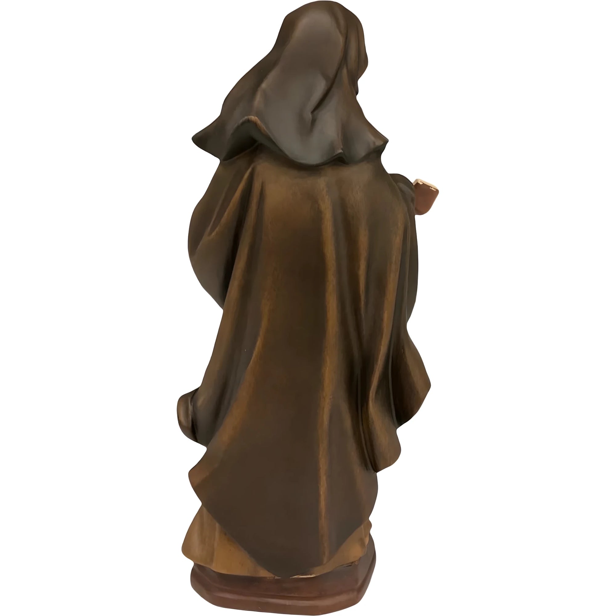 Sculpture Saint Catherine of Siena in Val Gardena Wood, Hand-Painted
