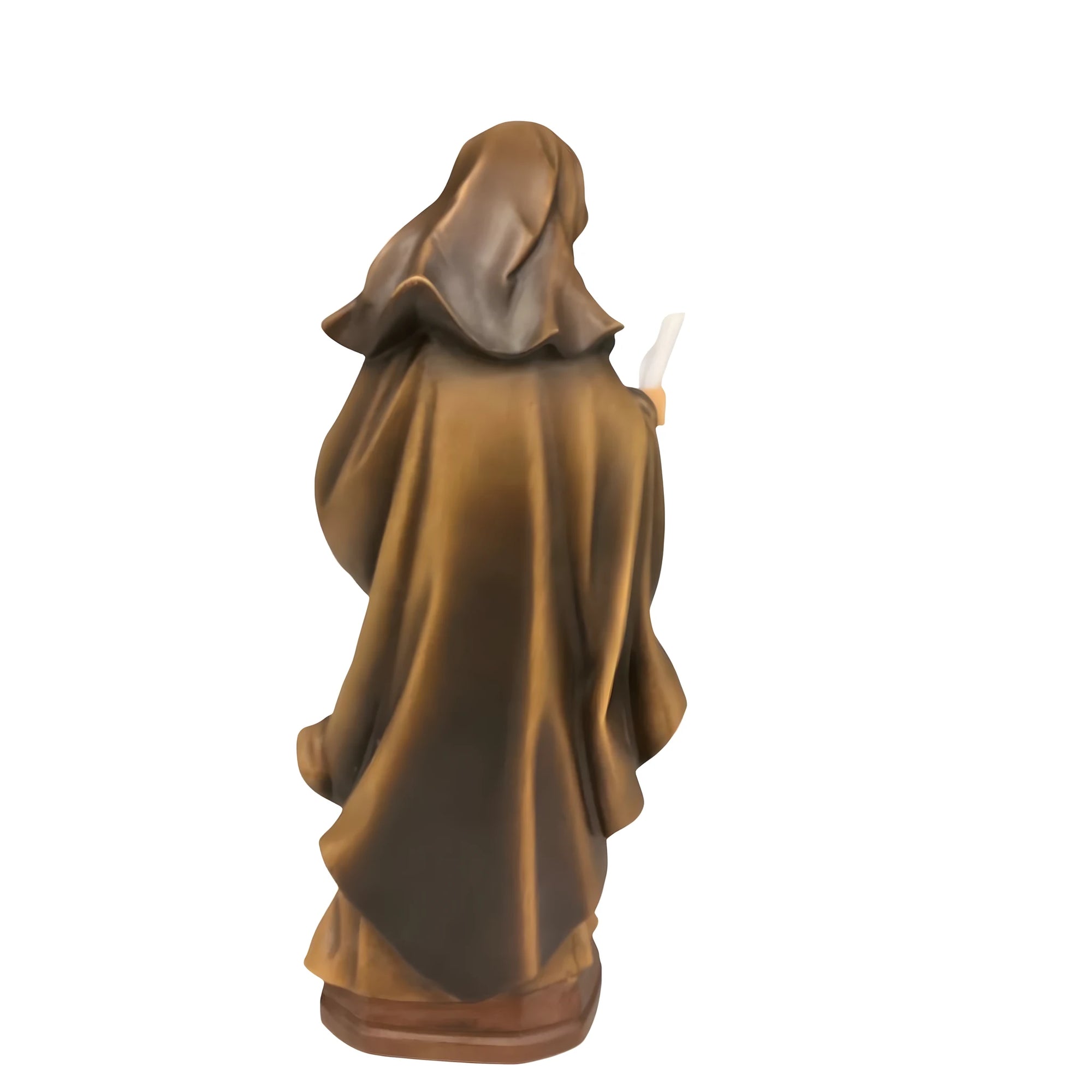 Heilige Eva von Lüttich Skulptur aus edlem Holz des Grödner Tals