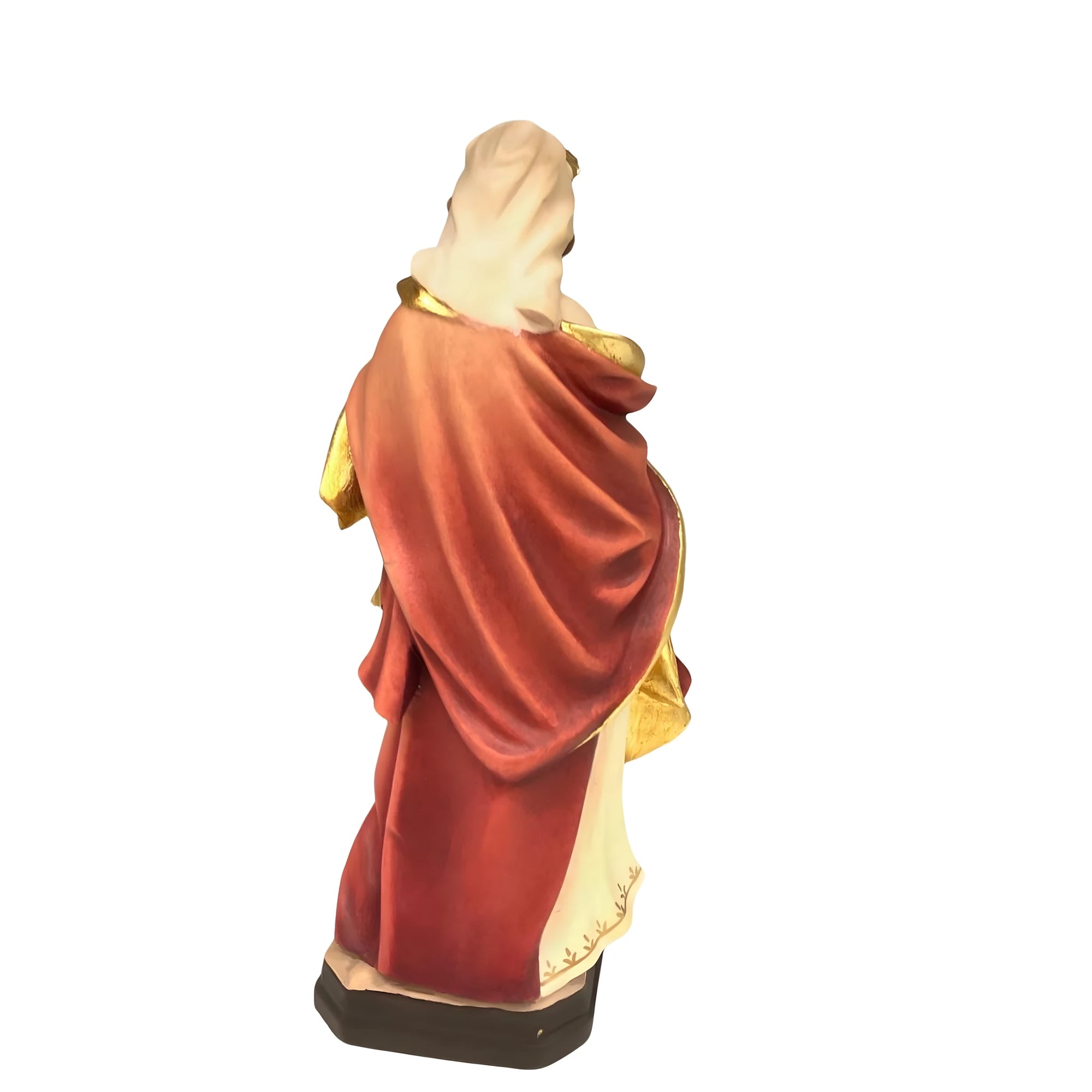 Geschnitzte Skulptur Heilige Perpetua aus Holz, Gröden