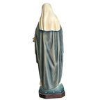 Escultura del Inmaculado Corazón de María, Artesanía en Madera Val Gardena