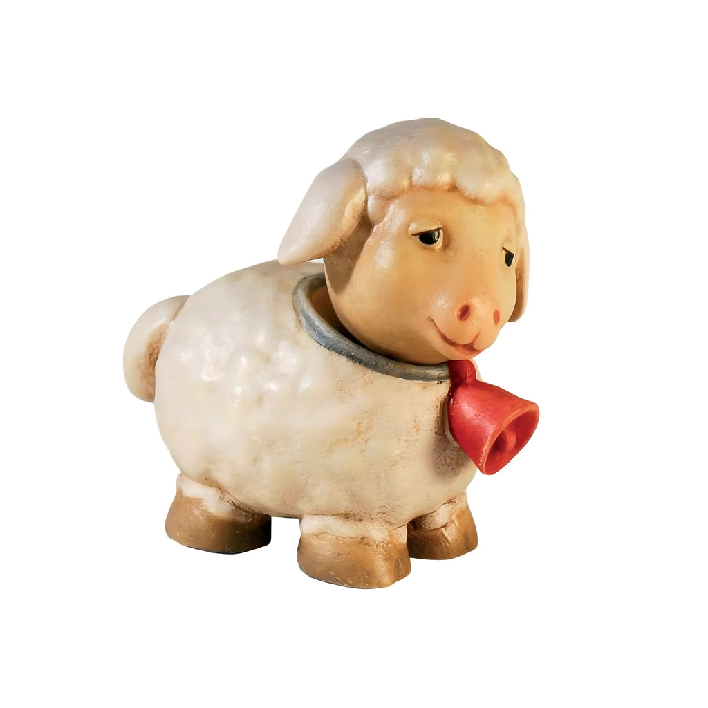 Sculpture d'agneau en bois d'érable de Val Gardena, 10 cm