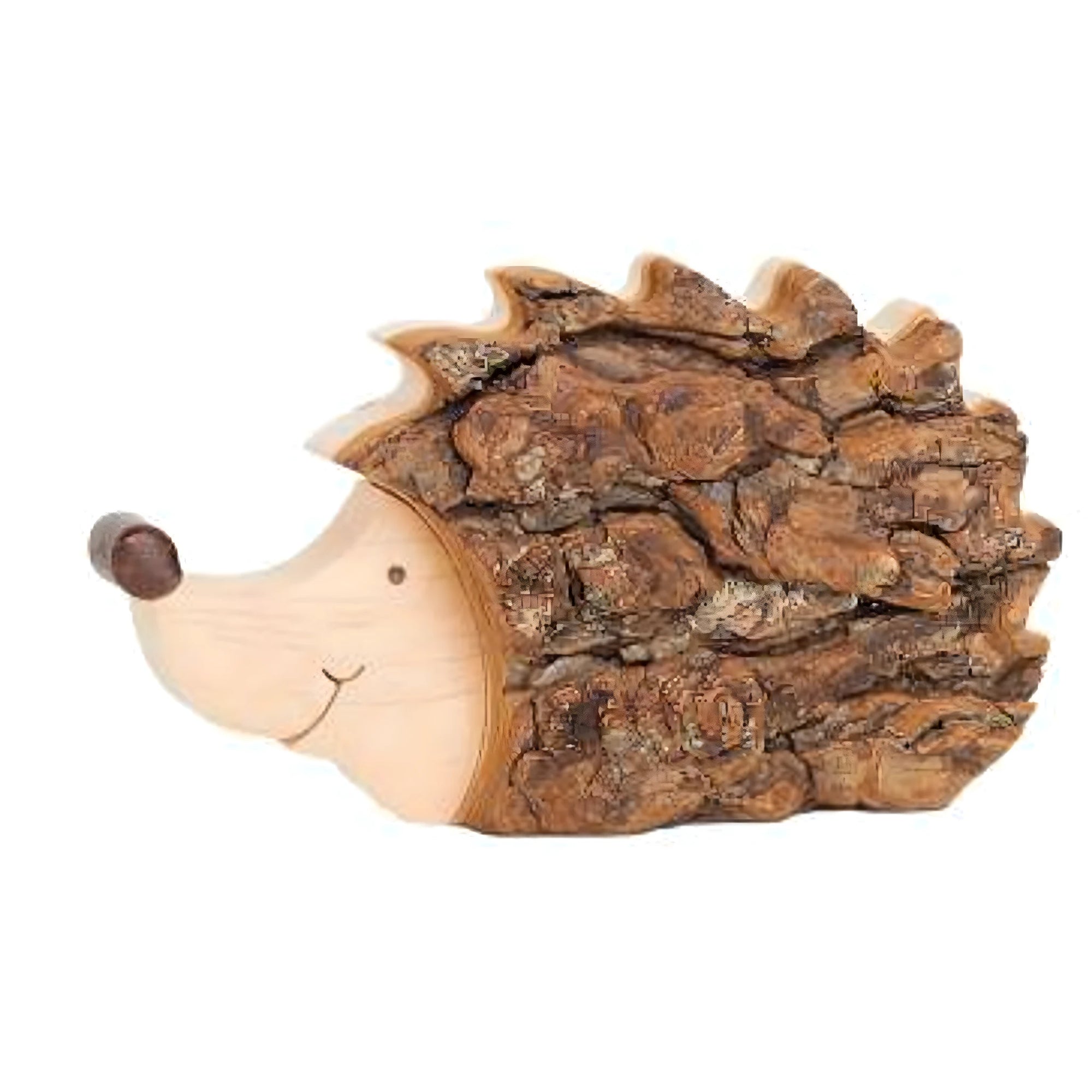 Maple Wood Hedgehog Animal Sculpture, Val Gardena Craft
