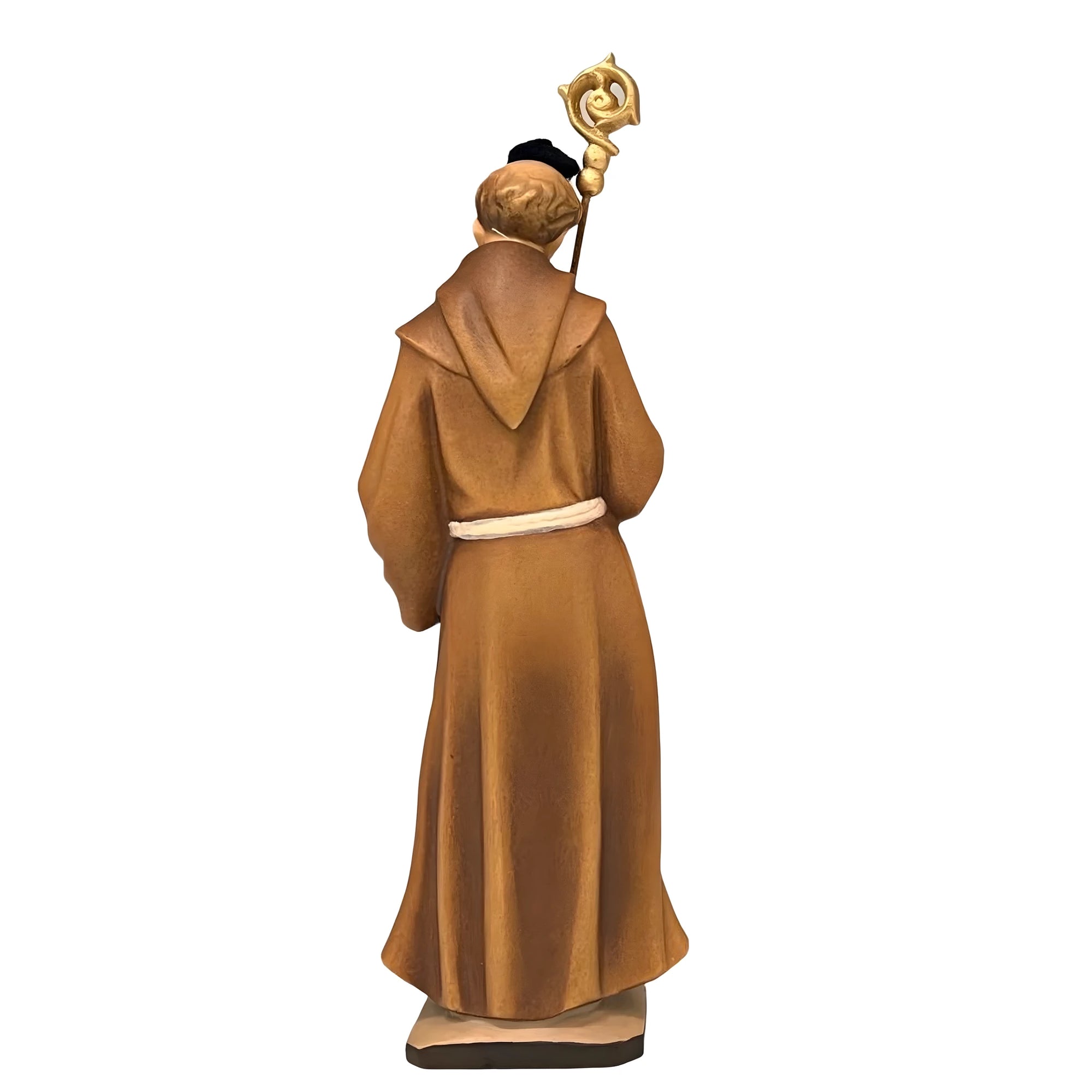 Escultura de São Bernardo de Tiron em Madeira do Val Gardena