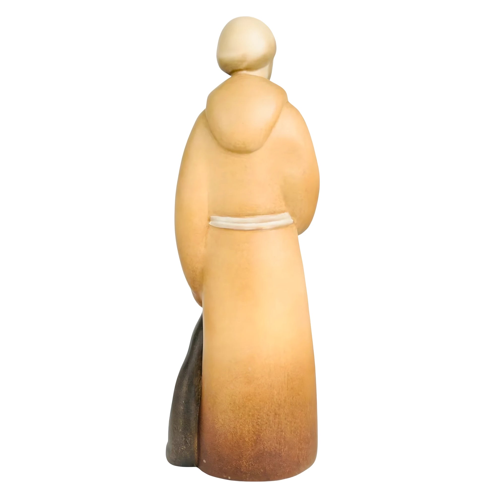 Saint Francis in modern style in wood - color