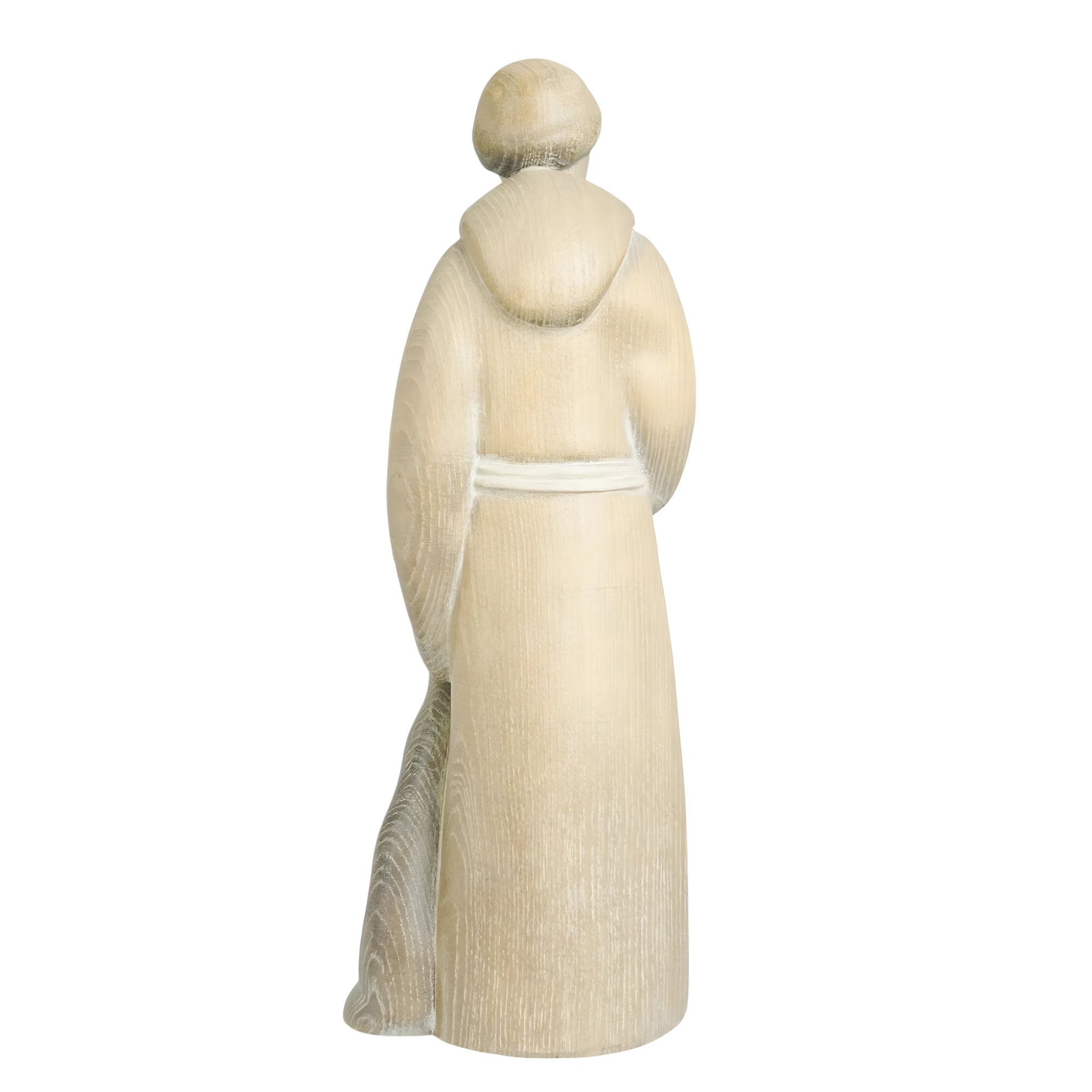 Saint Francis in modern style in wood - color