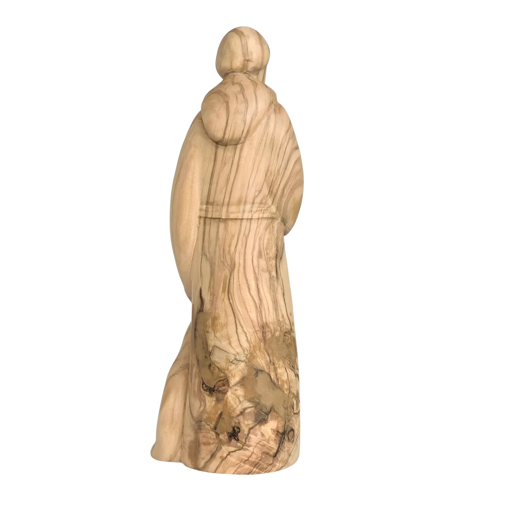 Saint Francis in modern style in wood - color