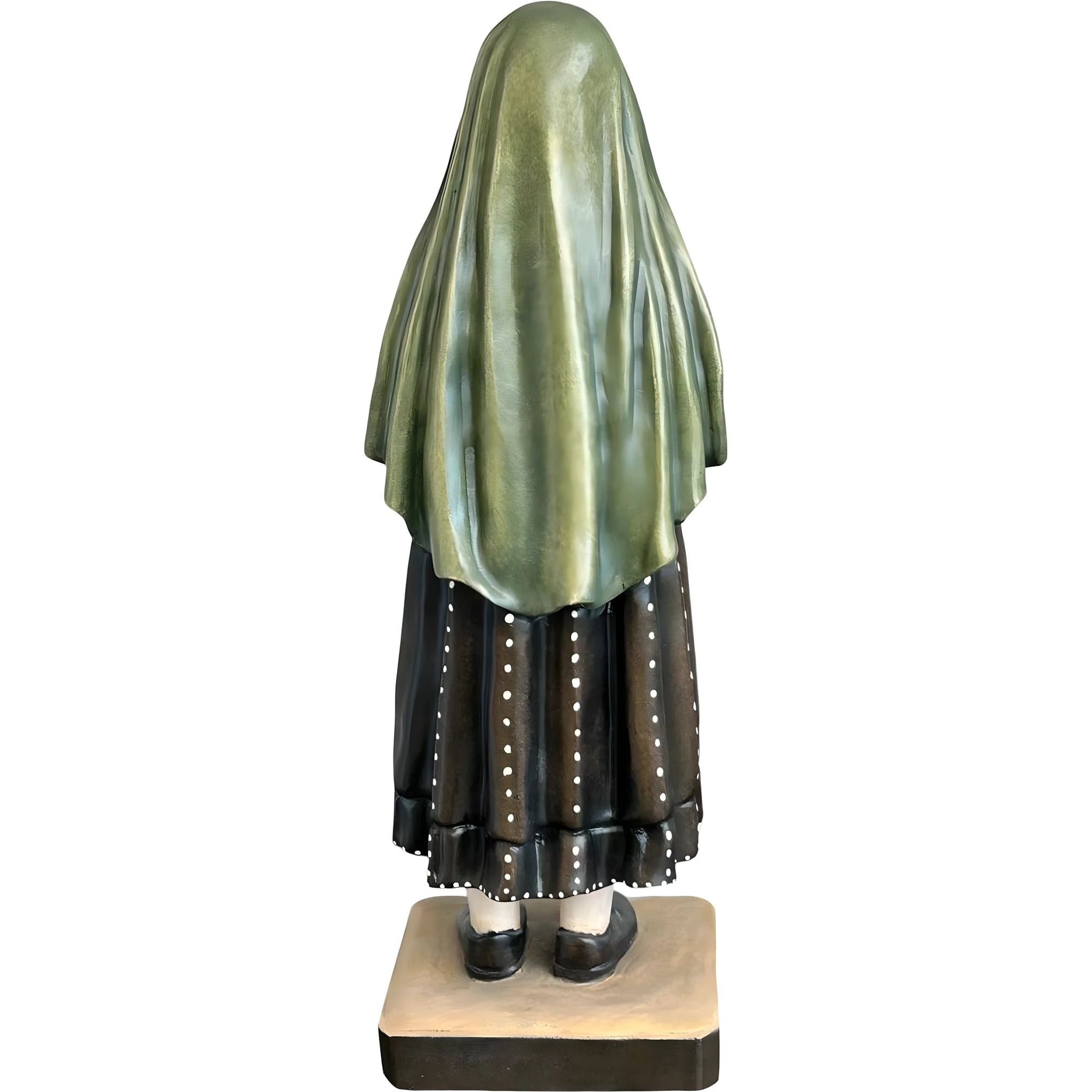 Wooden Sculpture "Shepherdess Lucia" of Fatima | Sacred Art Val Gardena
