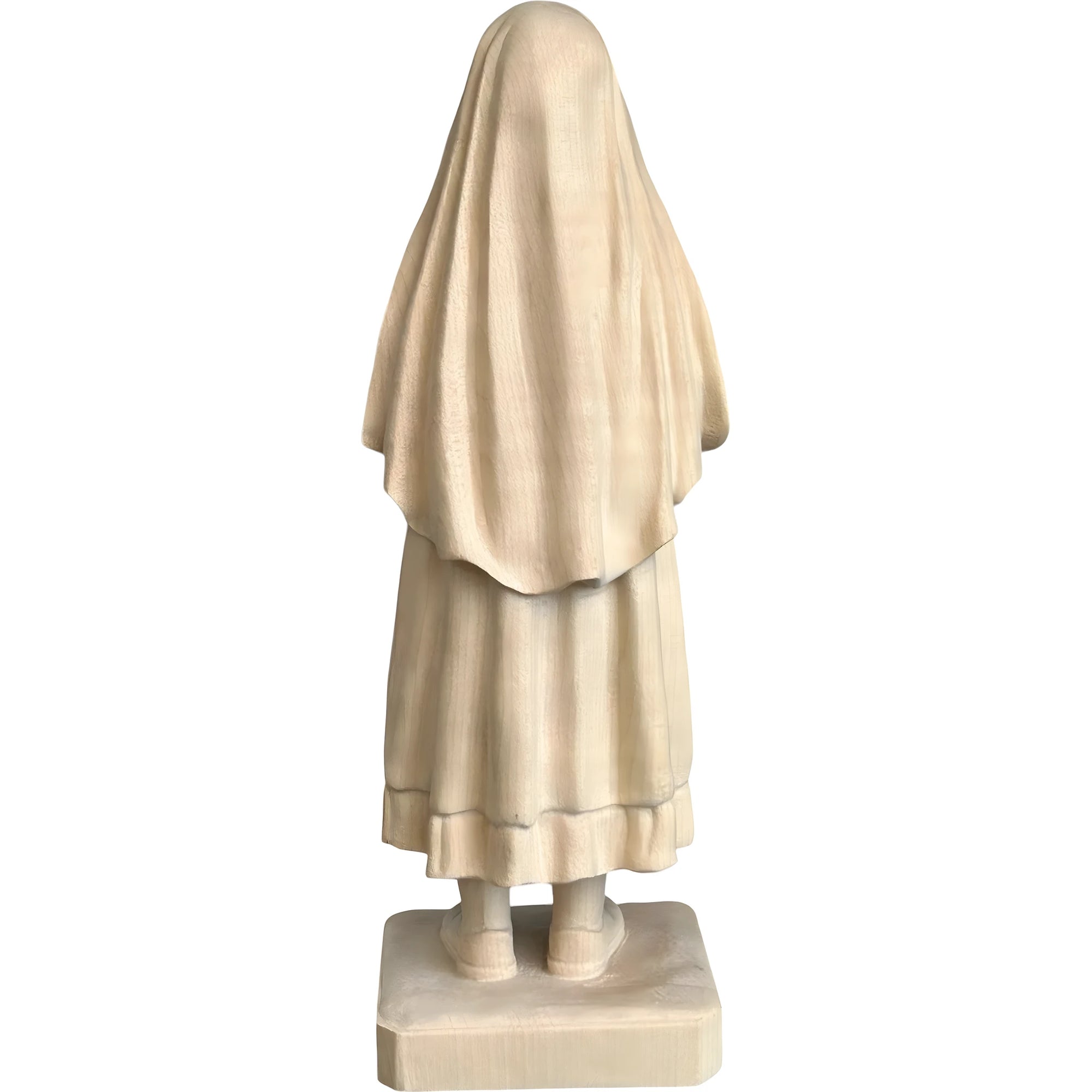 Wooden Sculpture "Shepherdess Lucia" of Fatima | Sacred Art Val Gardena