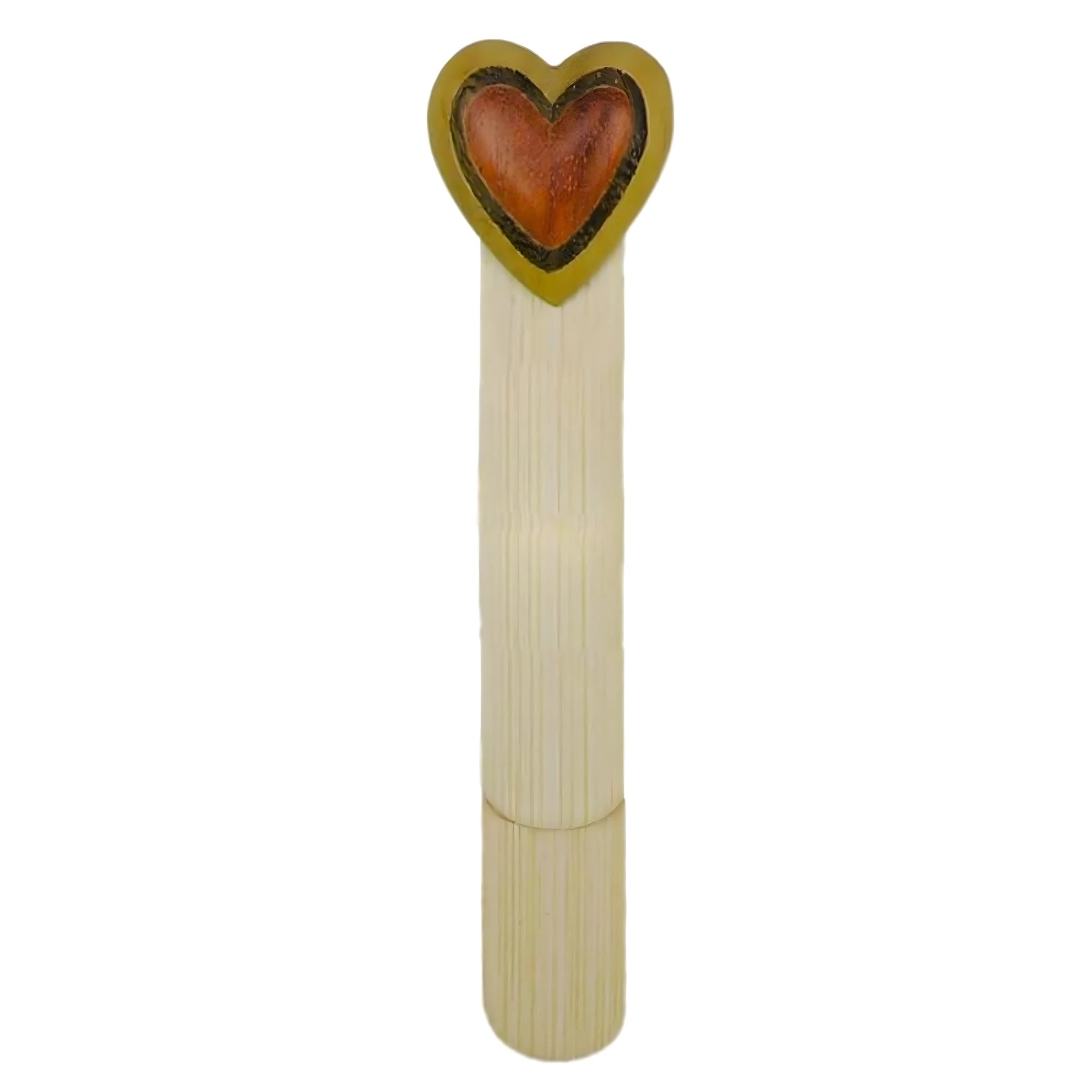 Segnalibro Elegante a Cuore in Legno d'Acero, Val Gardena