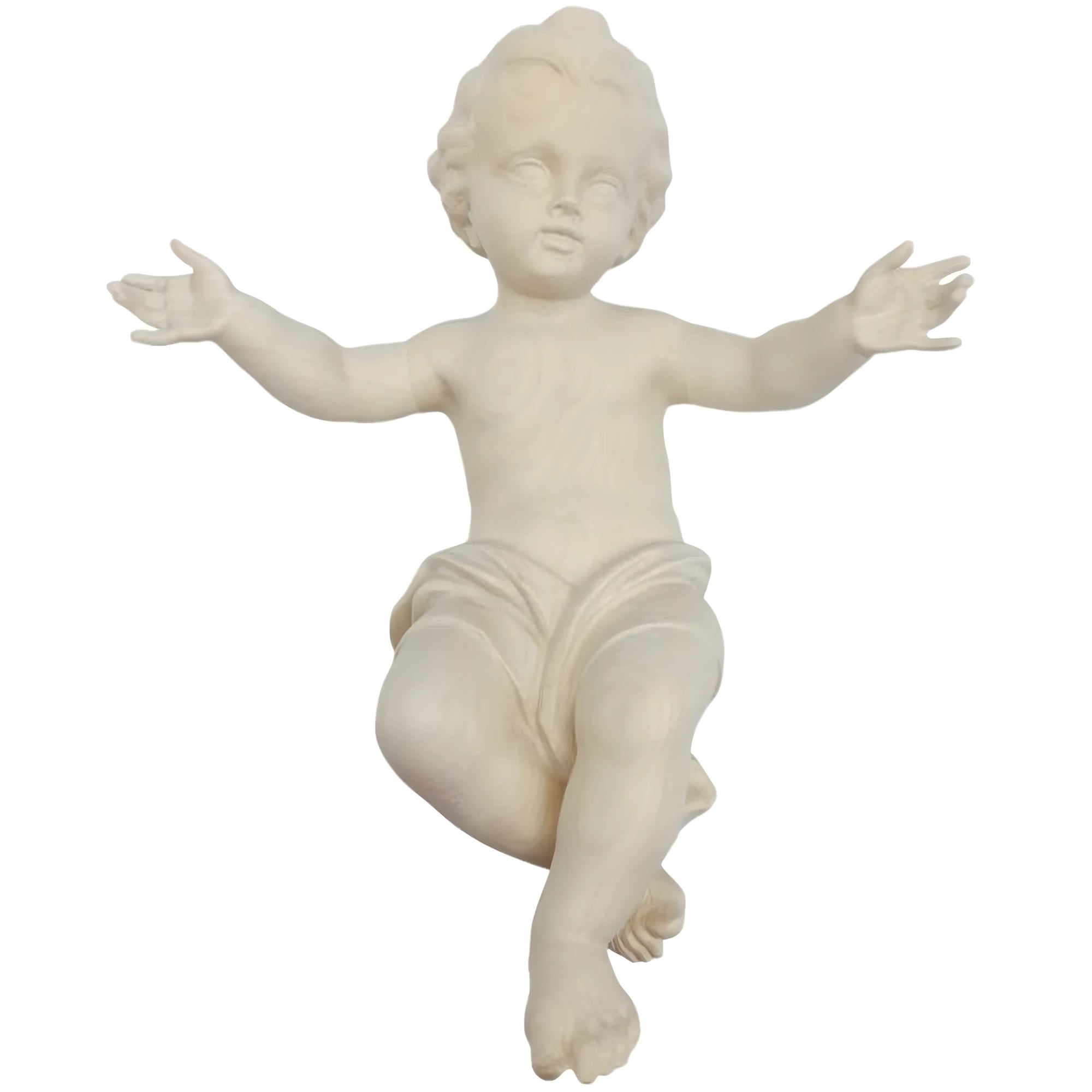 Hand Carved Wooden Infant Jesus Statue | Val Gardena