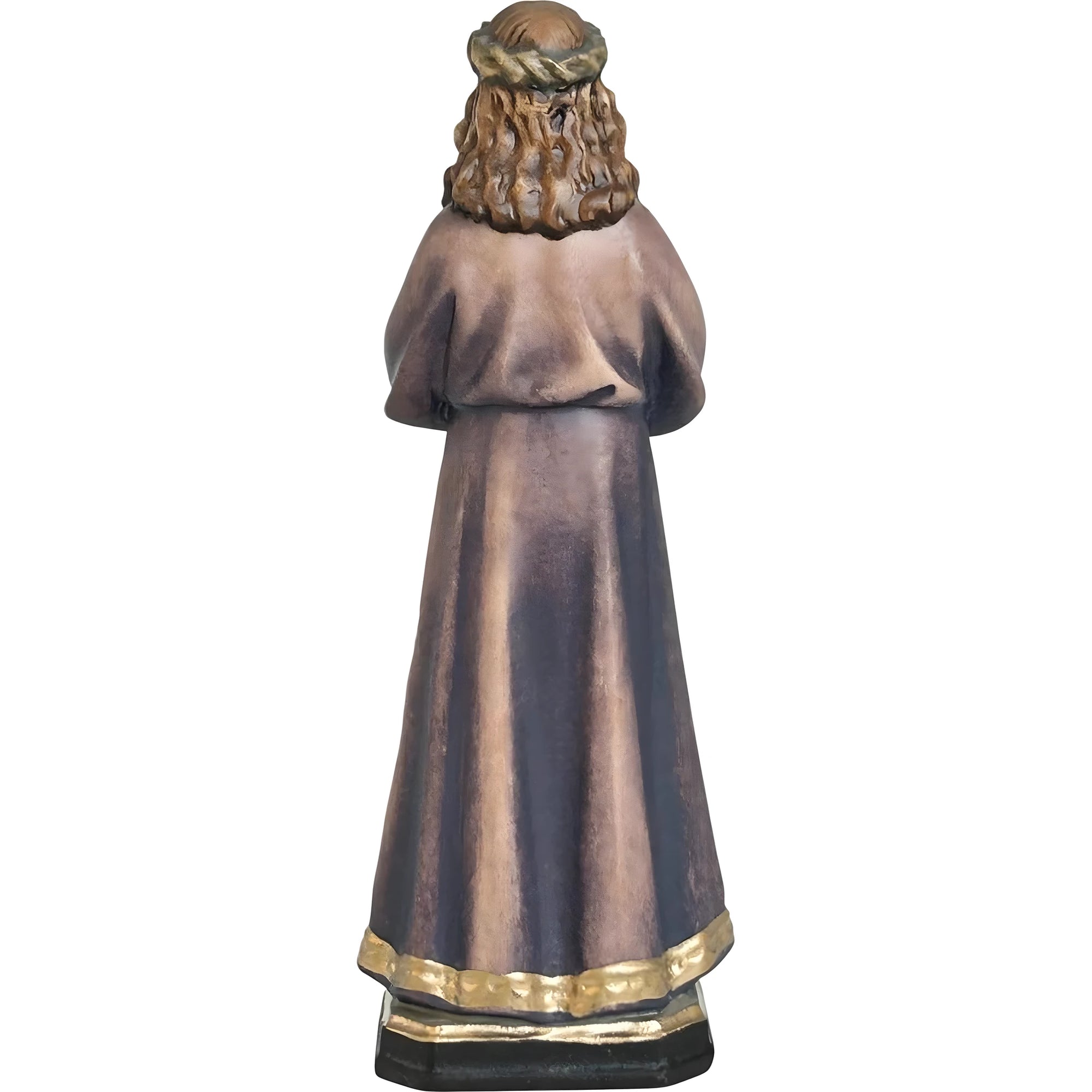 Estátua Cristo Jesus de Medinaceli Esculpida à Mão em Madeira do Val Gardena