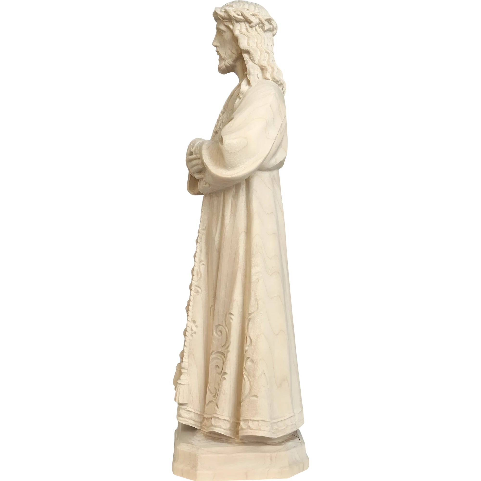 Estátua Cristo Jesus de Medinaceli Esculpida à Mão em Madeira do Val Gardena