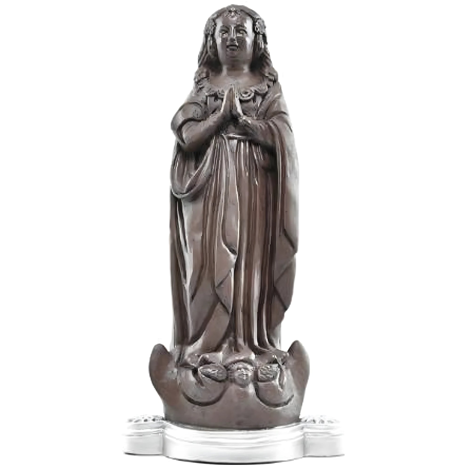 Statua Matki Bożej z Aparecidy z drewna klonowego, rzemiosło z Val Gardena 30 cm