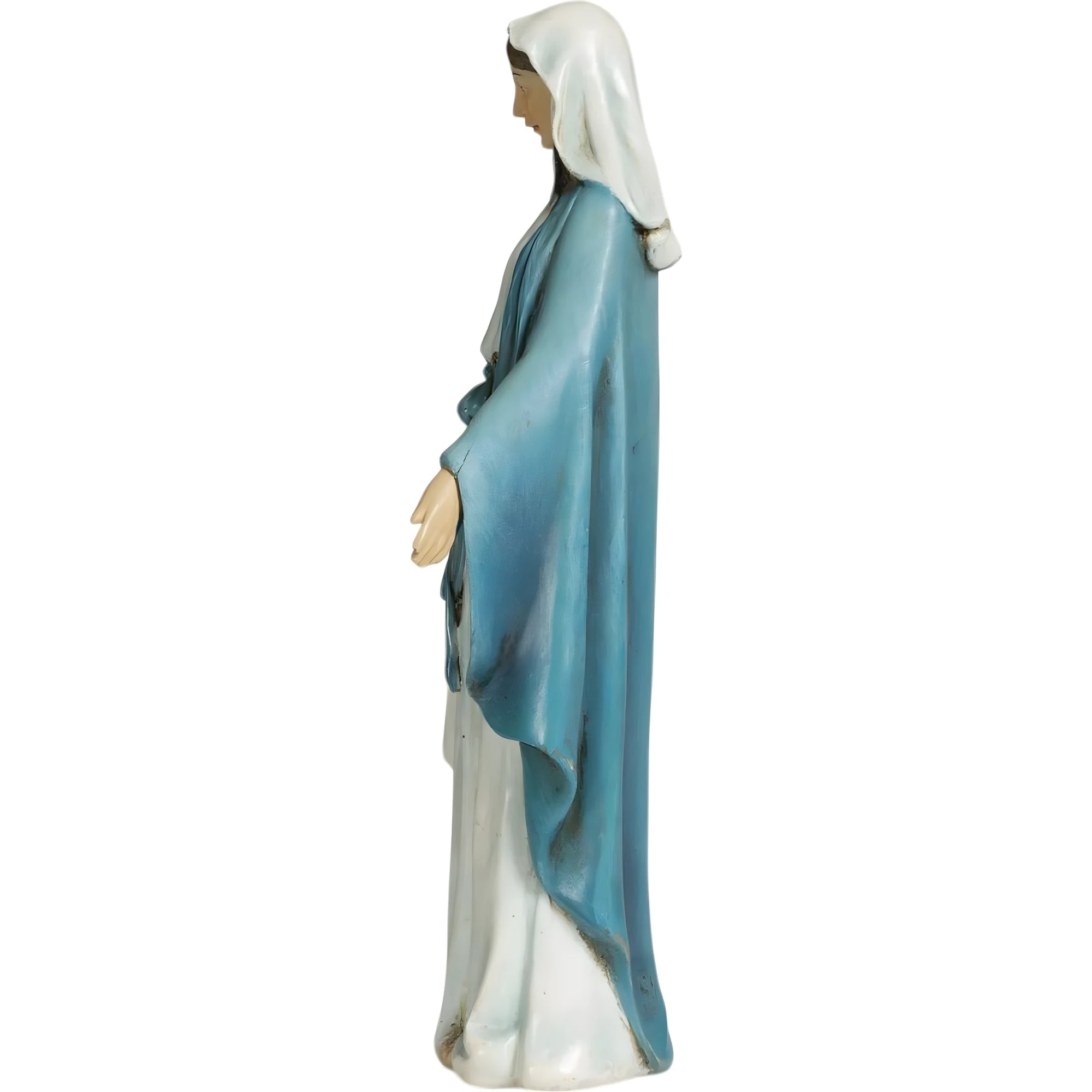Statua Madonna Immacolata Concezione in Pregiata Finitura Anticata - 15 cm