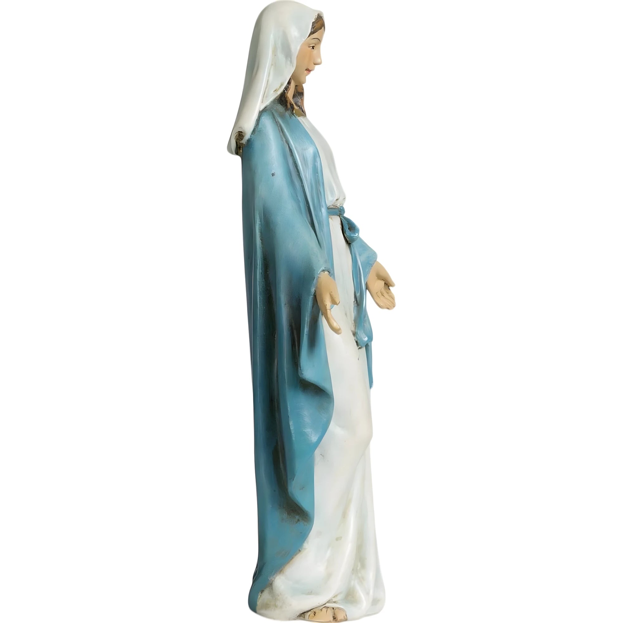 Statua Madonna Immacolata Concezione in Pregiata Finitura Anticata - 15 cm