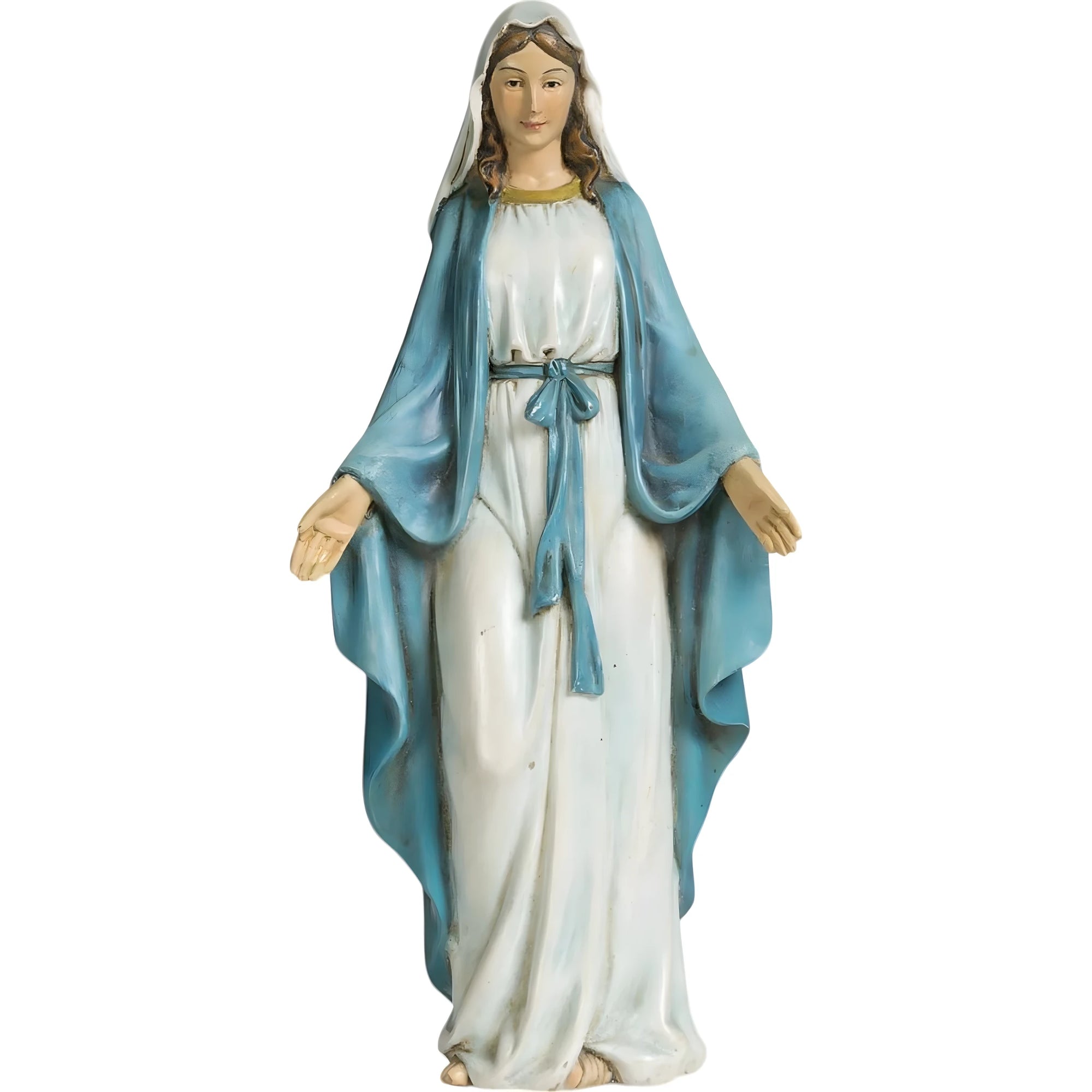 Statua Madonna Immacolata Concezione in Pregiata Finitura Anticata - 15 cm