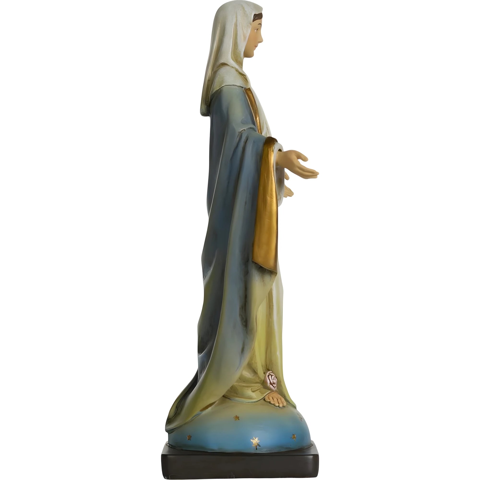 Estátua de Nossa Senhora Maria Imaculada 20 cm em Pasta de Madeira Dolfi Val Gardena