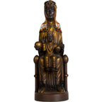 Black Madonna of Montserrat Statue Enthroned with Child