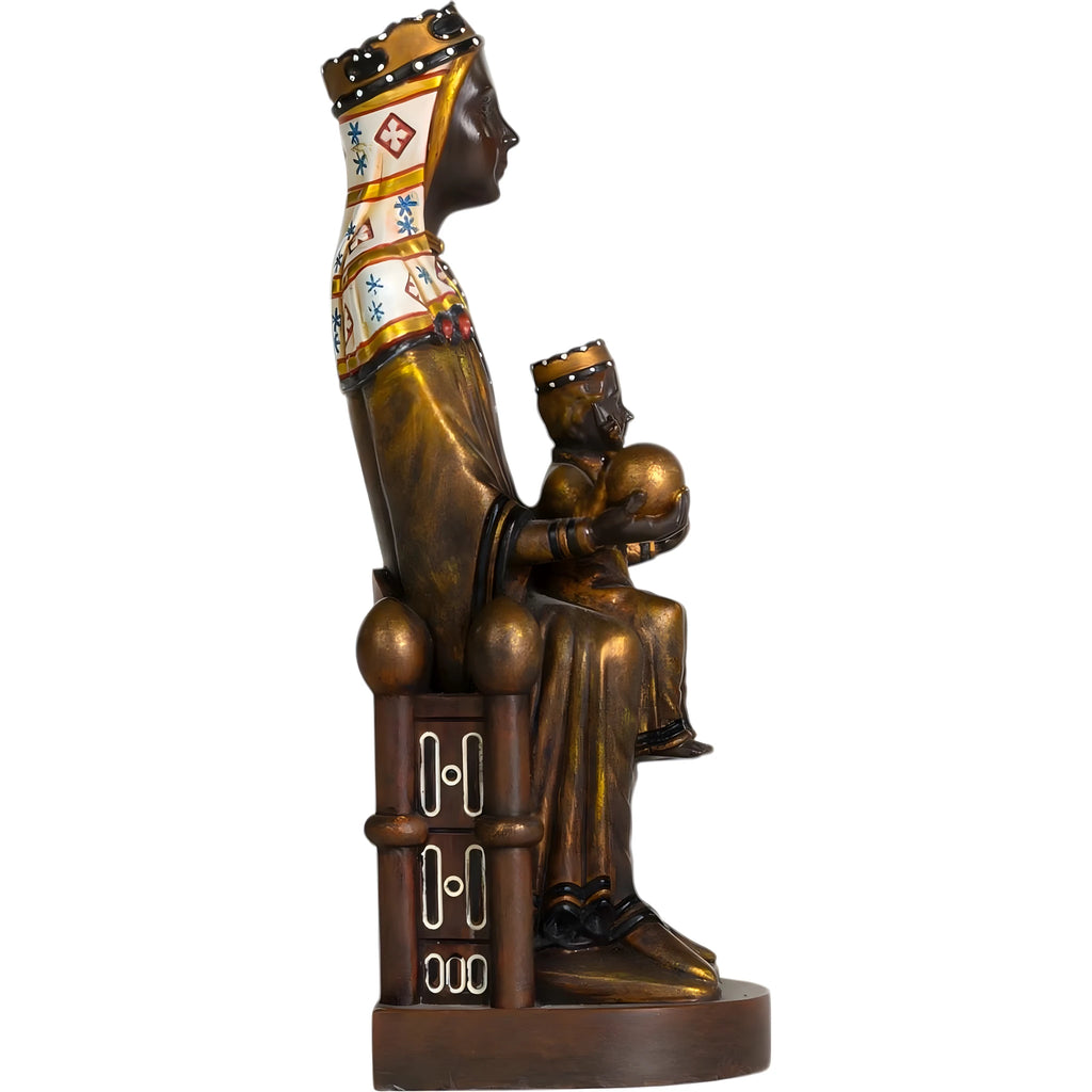 Black Madonna of Montserrat Statue Enthroned with Child – Dolfi Black Madonna of Montserrat Statue Enthroned with Child – Dolfi