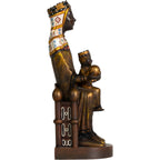Black Madonna of Montserrat Statue Enthroned with Child