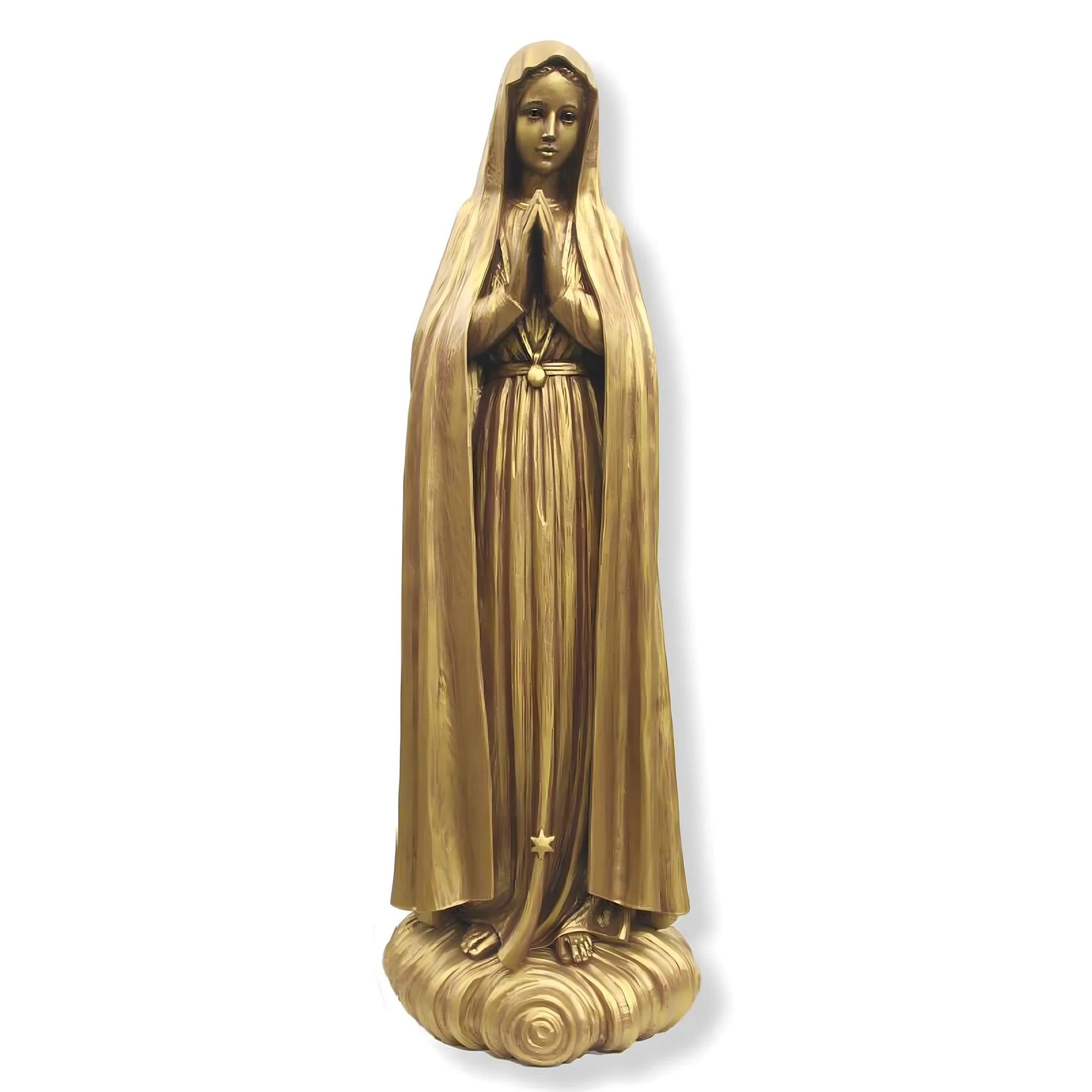 Statua Madonna Pellegrina di Fátima | Scultura Artigianale in Fibra di Vetro