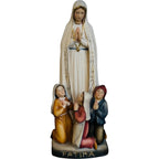 Statua Madonna Pellegrina di Fátima in Legno Scolpito Val Gardena